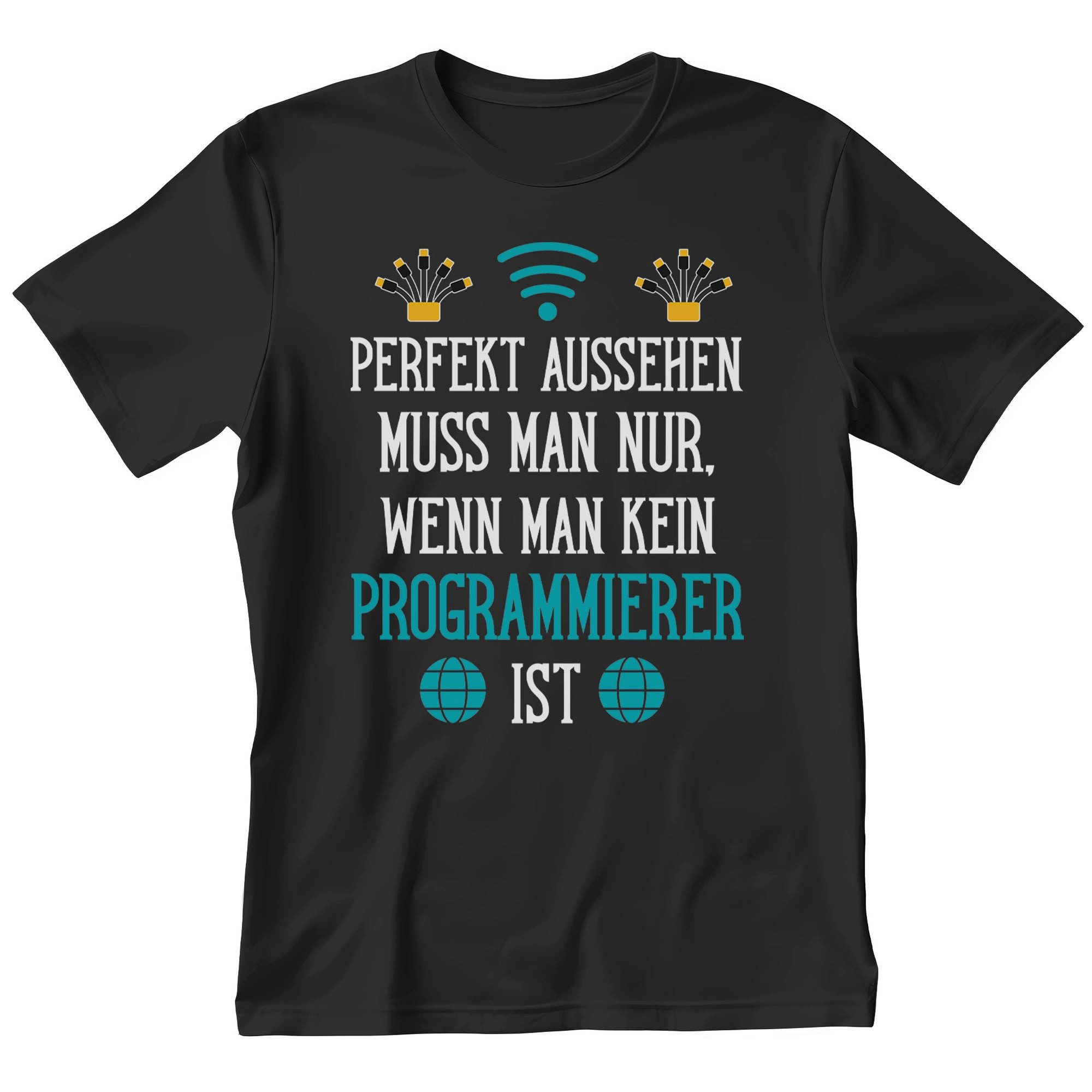 T-Shirt Programmierer Geschenk Männer Spruch Beruf Studium Abschluss