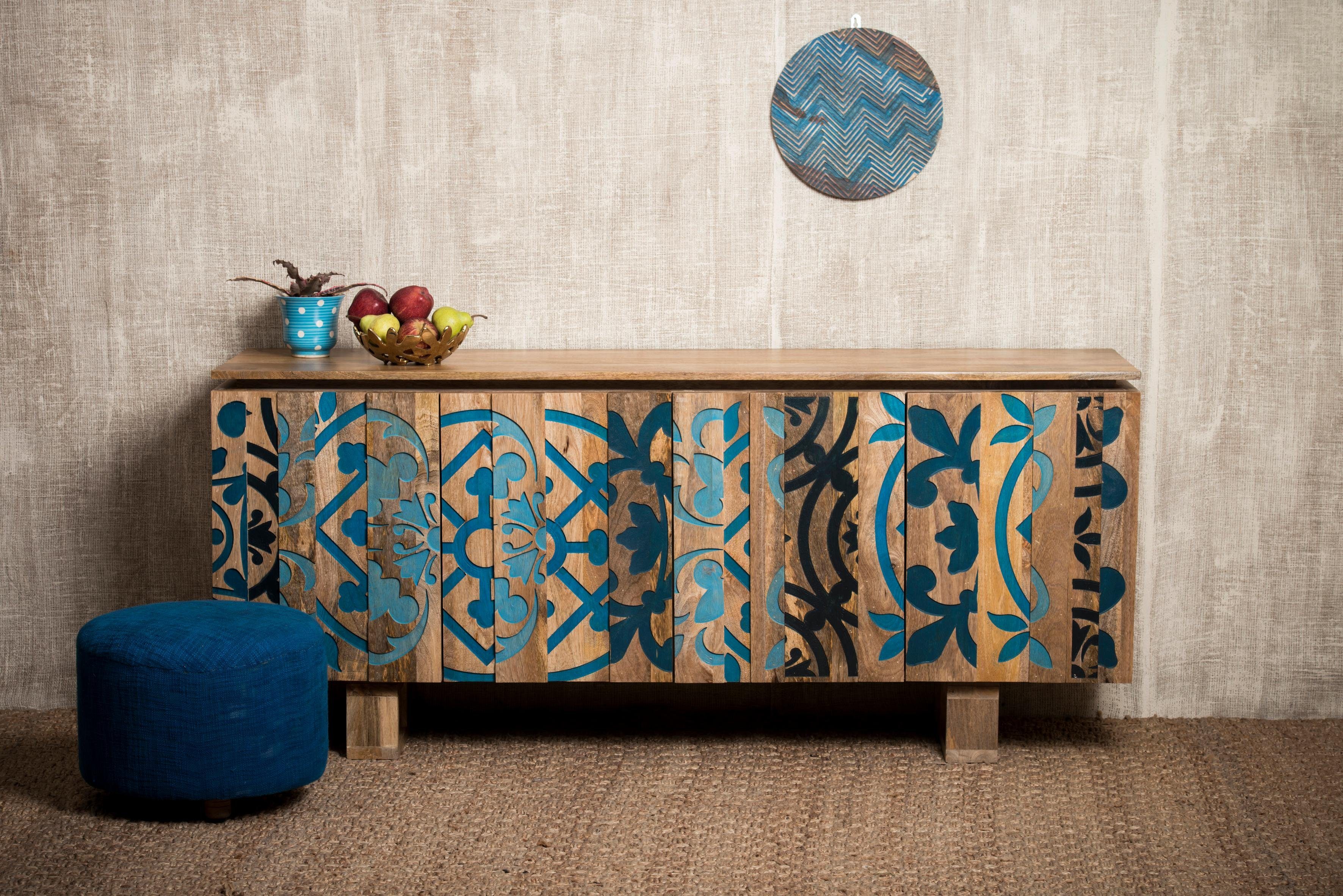 Home affaire Sideboard Layer, mit 4 sehr schöne dekorative Türen, Breite 177 cm