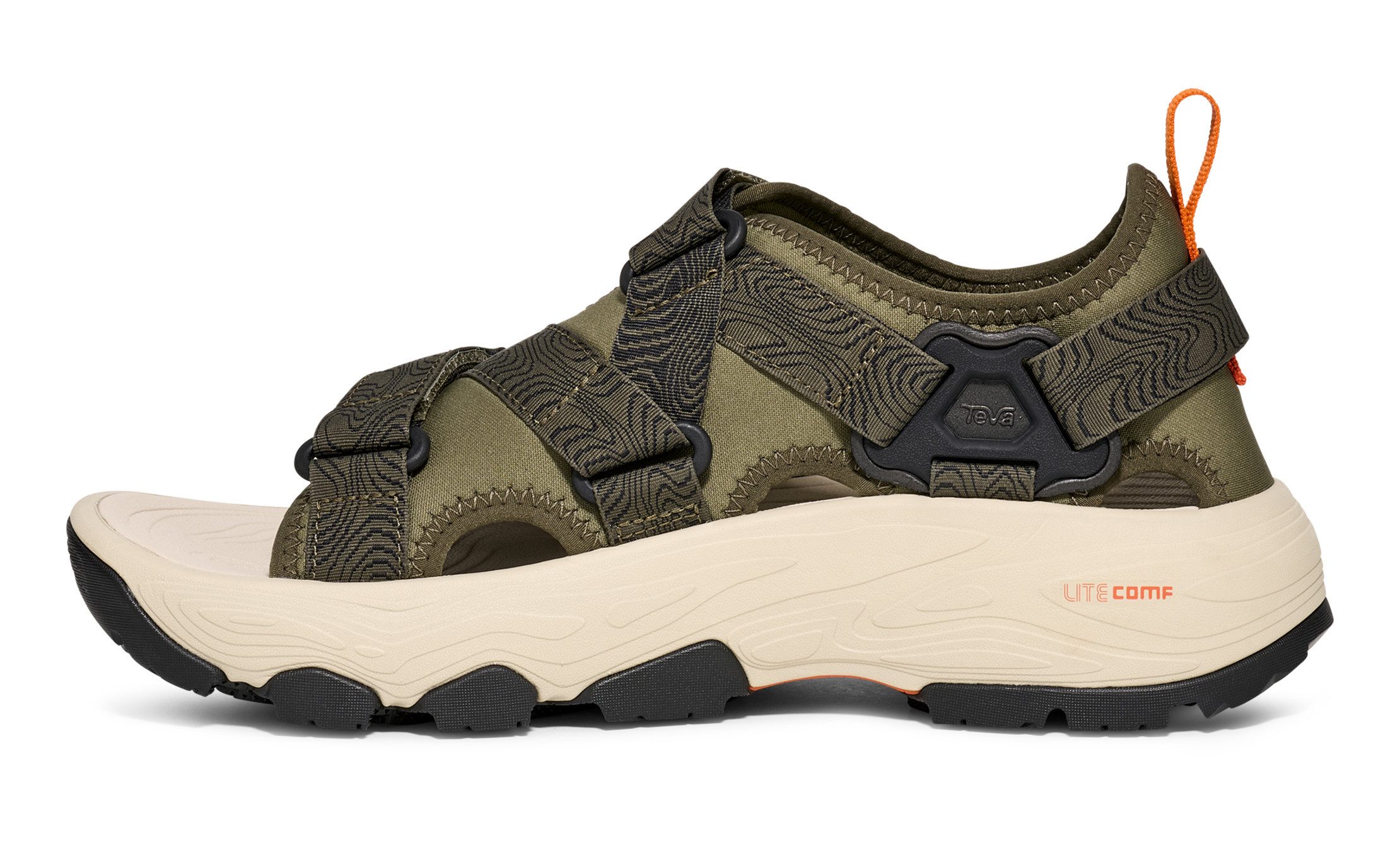 Teva GRANDVIEW MAX SANDAL MEN Sandale mit Vibram® Sohle, mit Gummi-Laufsohle, atmungsaktiv