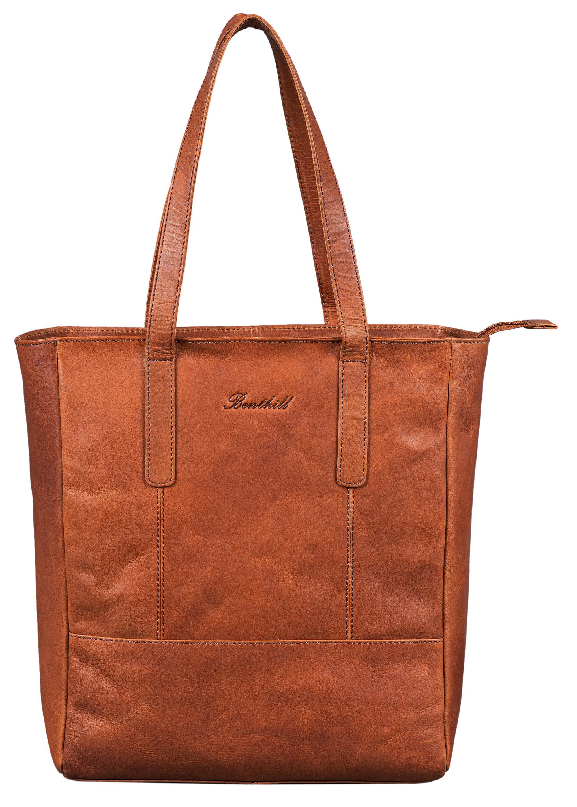 Benthill Shopper Damen Echt Leder Handtasche Frauen Schultertasche Groß Hen günstig online kaufen