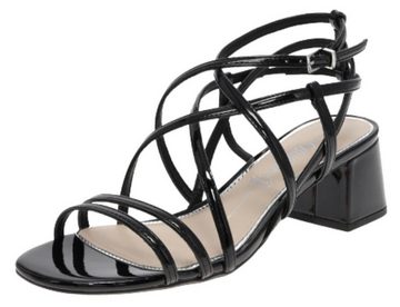 Buffalo LILLY CAGE Schwarz Zehentrenner Vegane Damen Sandalen