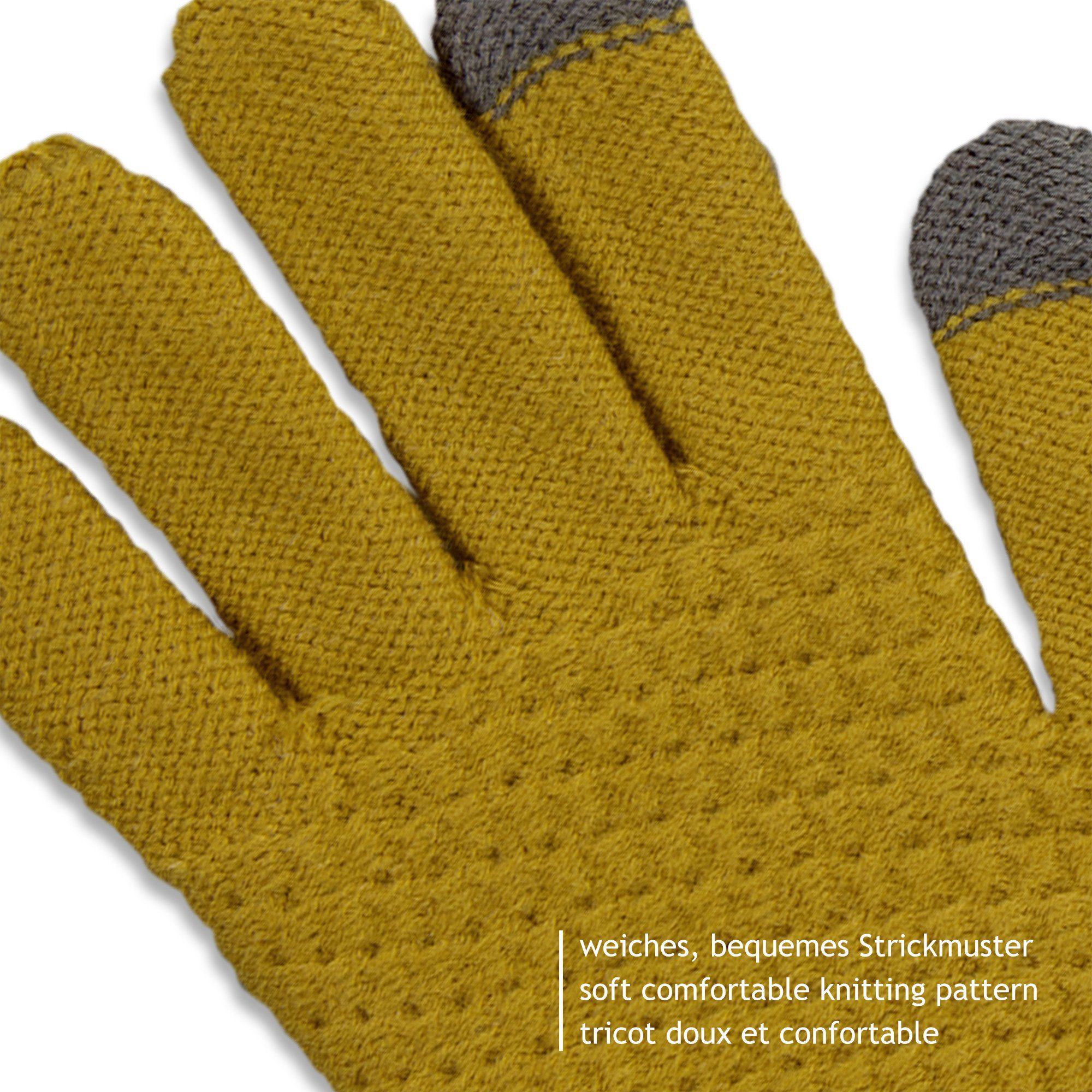 cosey Strickhandschuhe Warme Unisex Touchscreen - Strickhandschuhe in versc günstig online kaufen