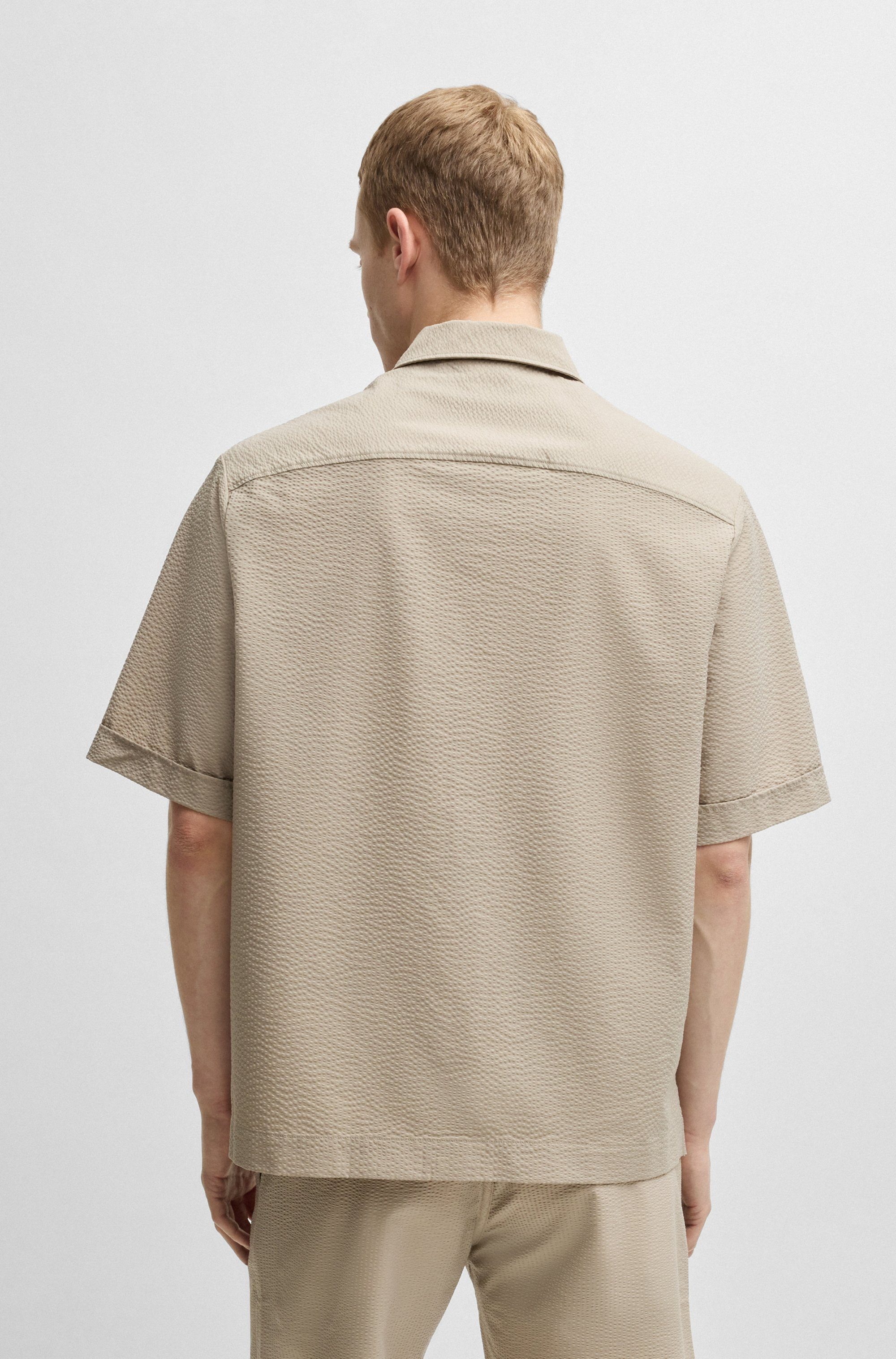 BOSS ORANGE Kurzarmhemd Lapoully mit leichter Struktur günstig online kaufen