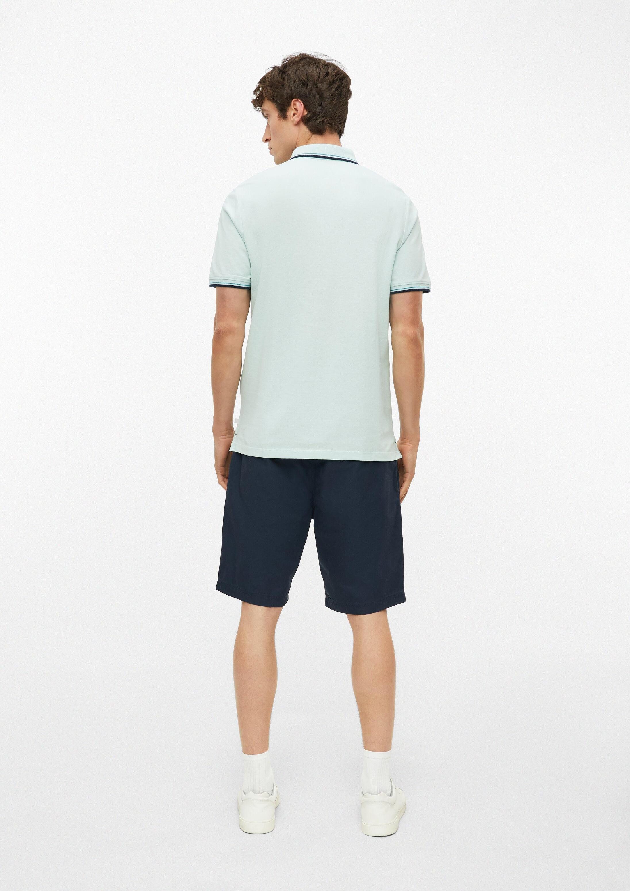 s.Oliver Kurzarmshirt Polo-Shirt Poloshirt aus Baumwollpiqué mit Kontrast-Details