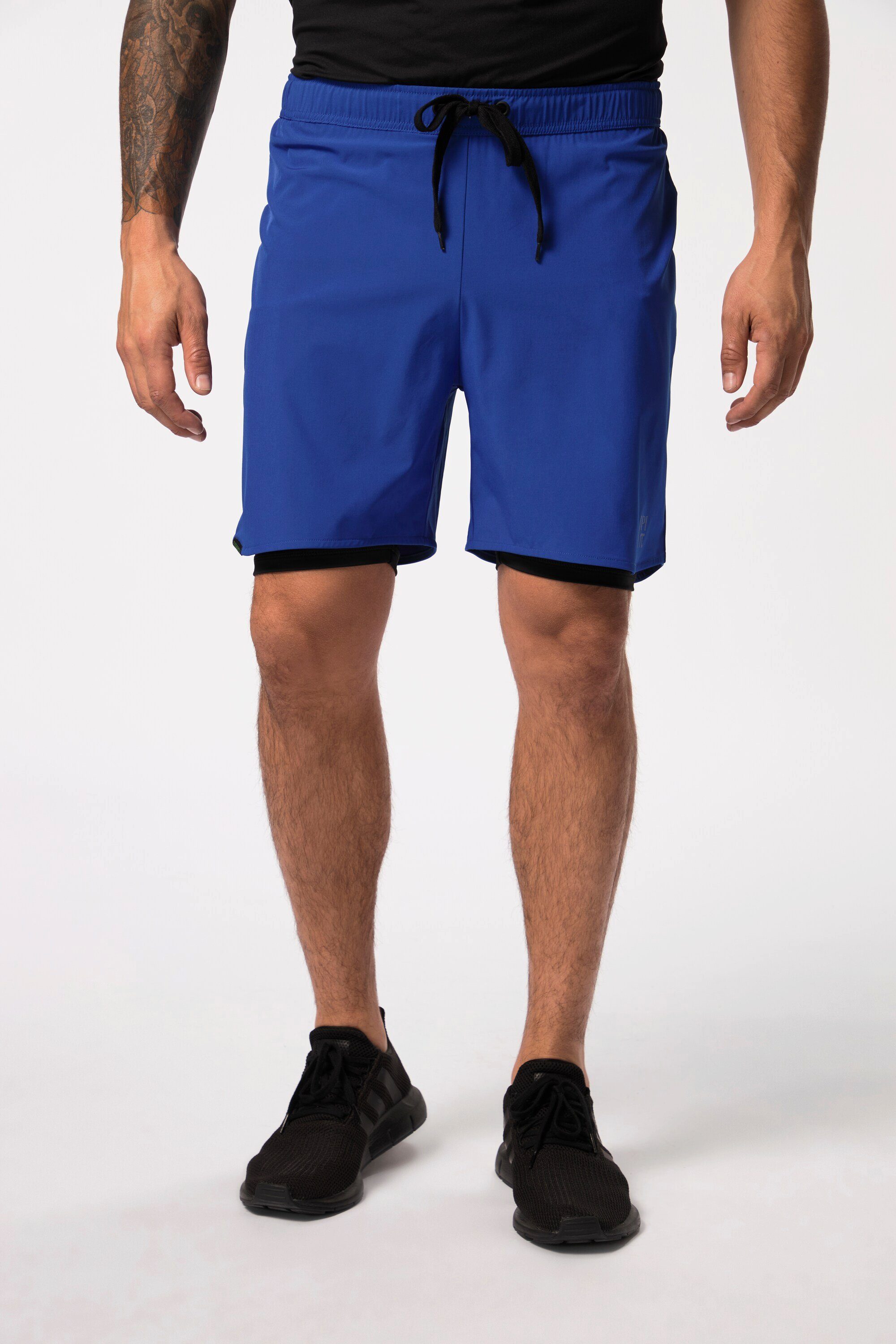 JP1880 Bermudas Sporthose FLEXNAMIC® 2in1-Look Handypocket dunkelblau | Bermudas