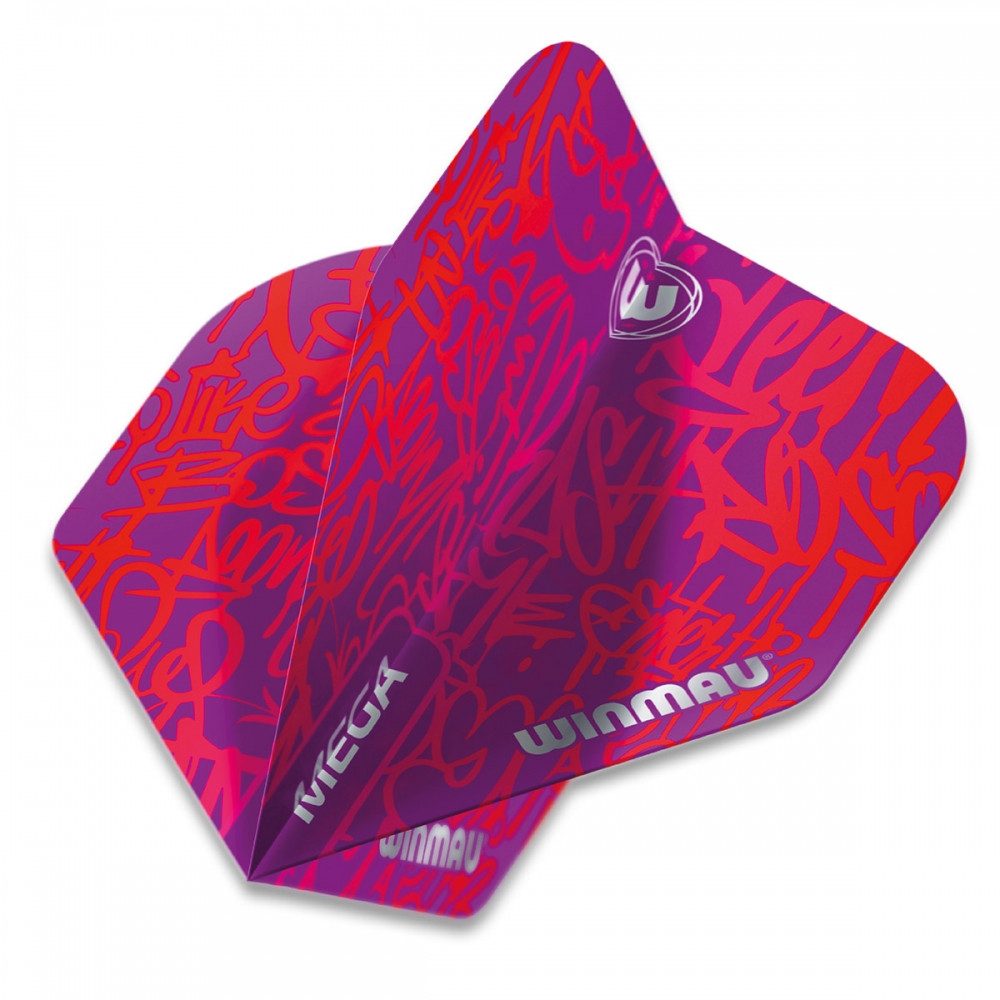 Winmau Dartpfeil Winmau Flights Mega S. Purple - Profi-Dartflights.