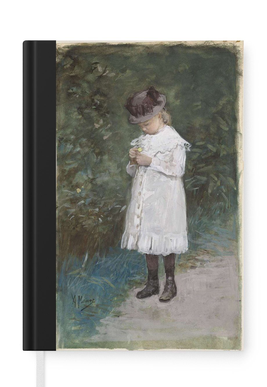 MuchoWow Notizbuch Elisabeth Mauve - Gemälde von Anton Mauve, Journal, Merkzettel, Tagebuch, Notizheft, A5, 98 Seiten, Haushaltsbuch
