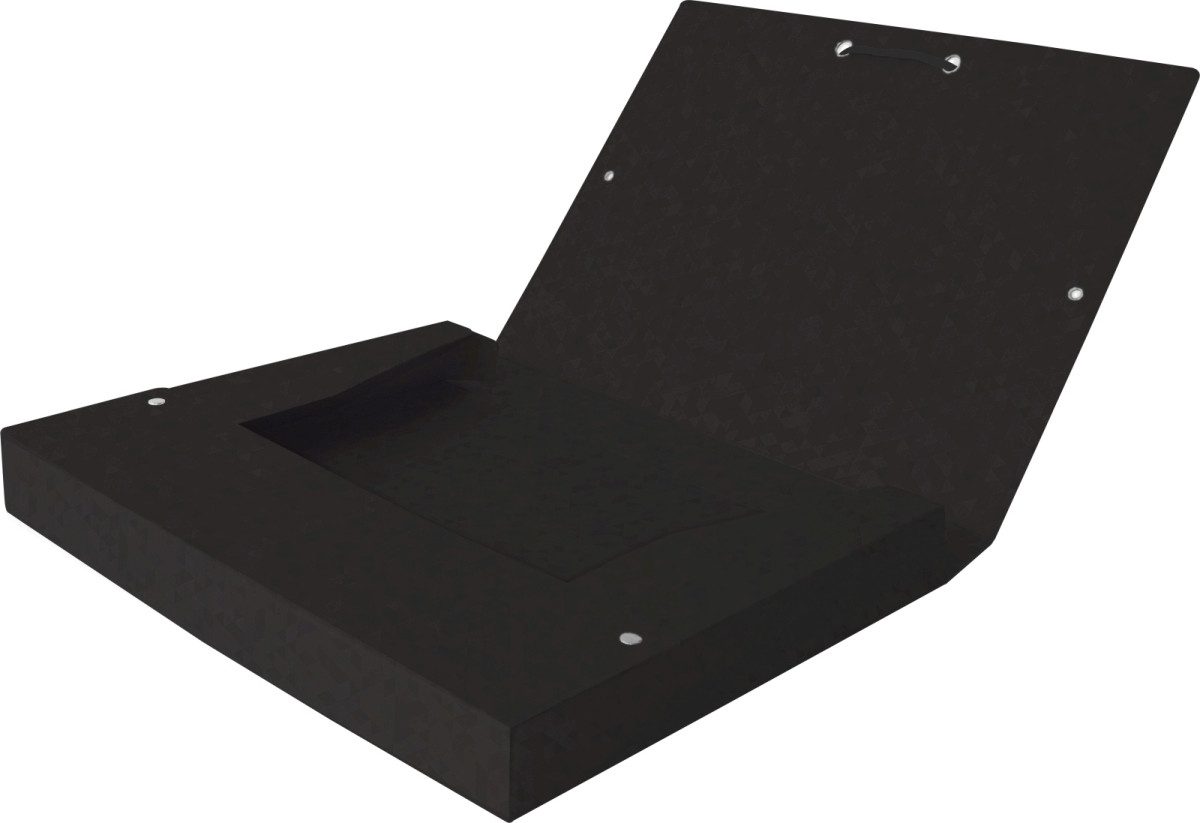 OXFORD Fächermappe Sammelbox Top File+ A4 40mm 390g/qm Multistrat schwarz