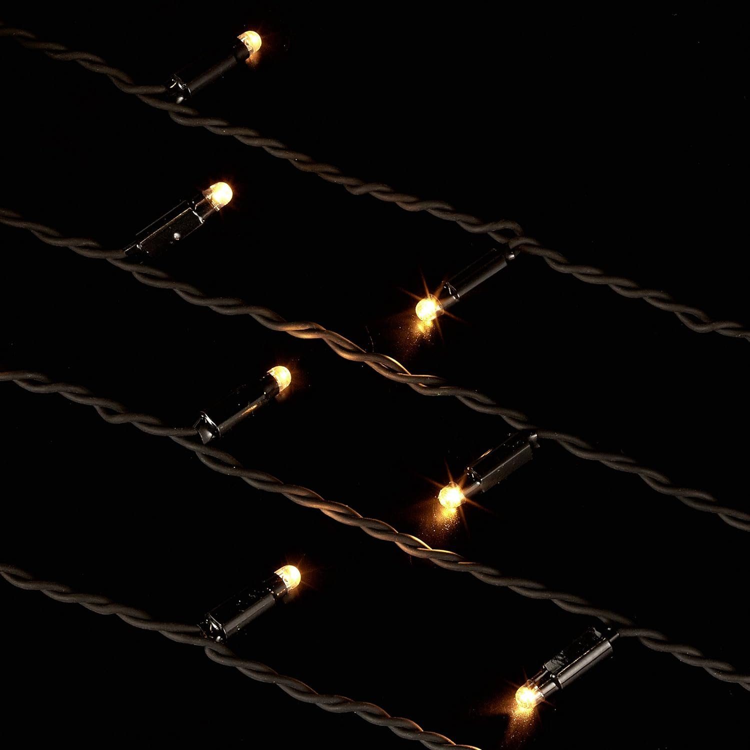 STAR TRADING LED-Lichterkette System 24, Lichtervorhang,EXTRA', System 24, Zubehör, 49 LEDs, warmweiß, 1m, 1W