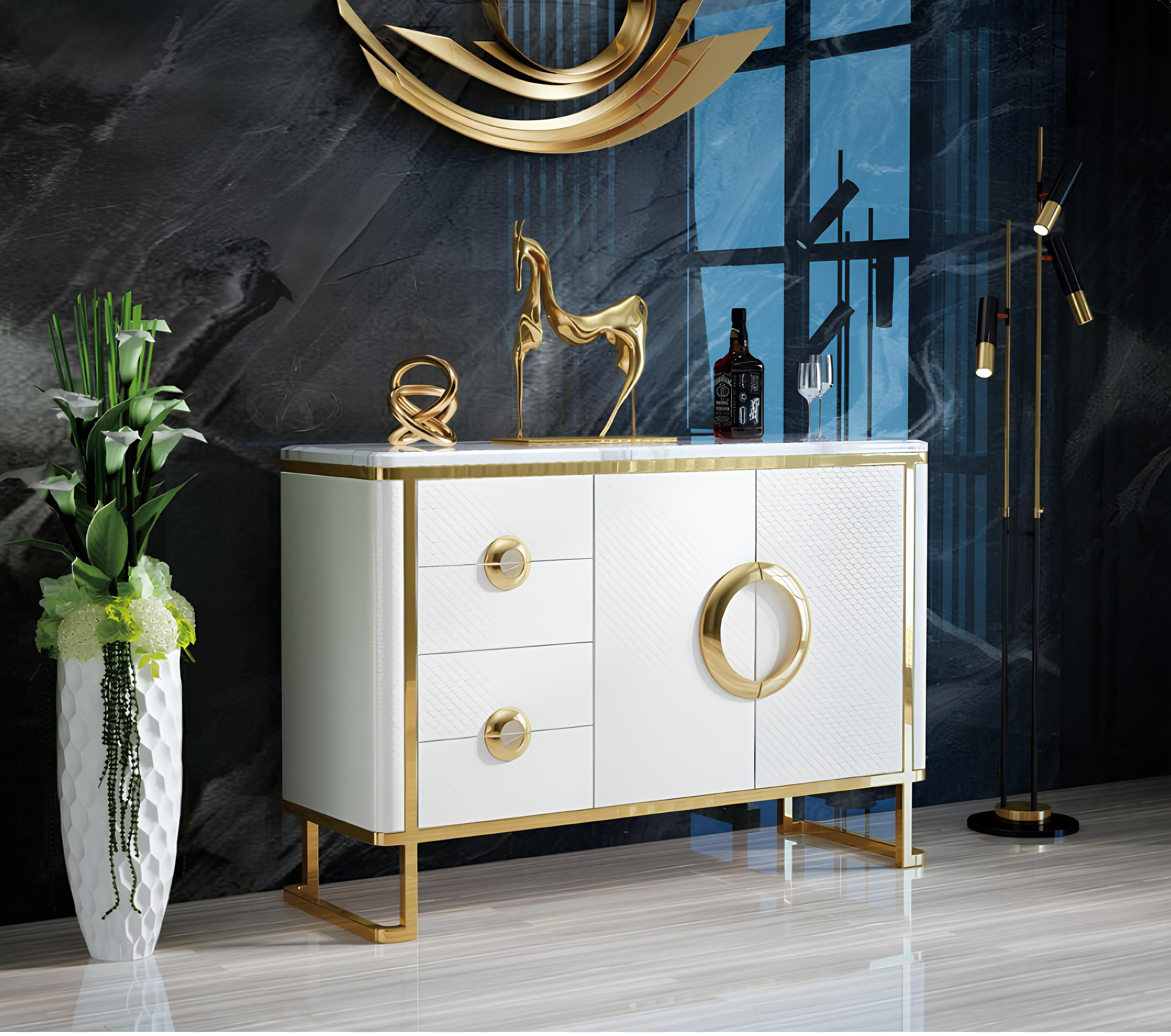 Xlmoebel Kommode Exquisite Design-Kommode Sideboard Italienische Schränke Lowboards (Kommode), Hergestellt in Europa