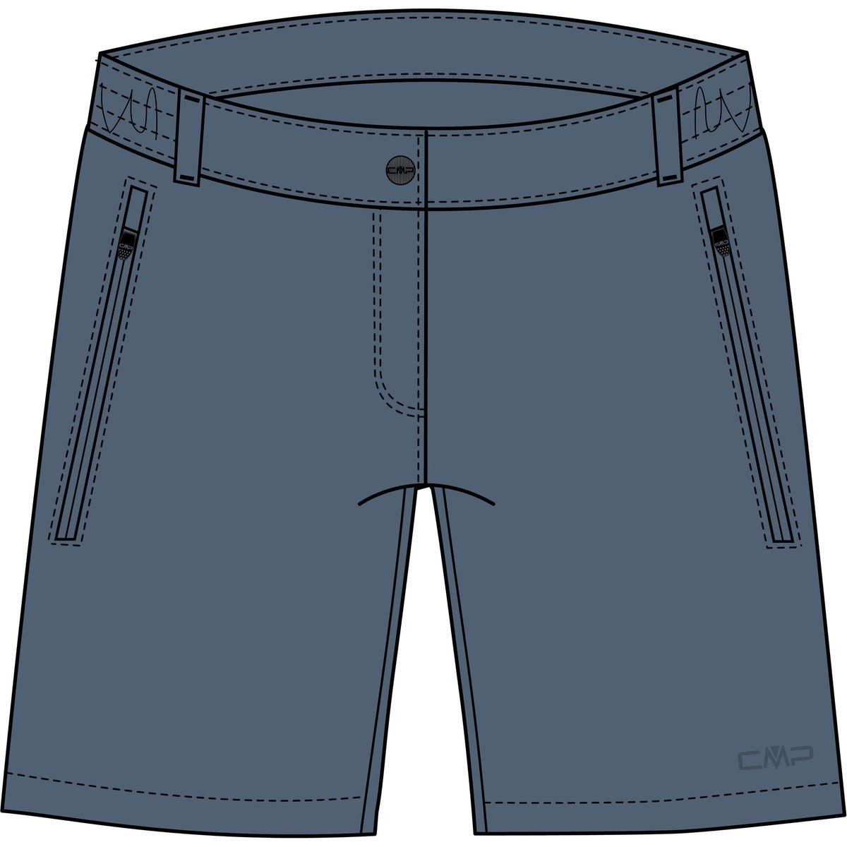 CMP Funktionsshorts Woman Short Perfekte Damen-Trekkingbermudashorts mit Dry-Function-Technologie und