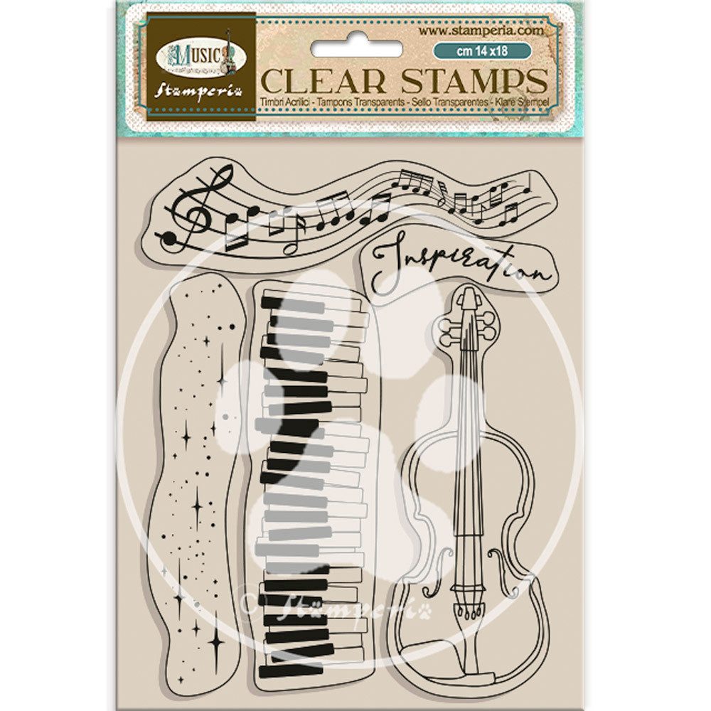 Stamperia Stempel Music, Clear-Stamps