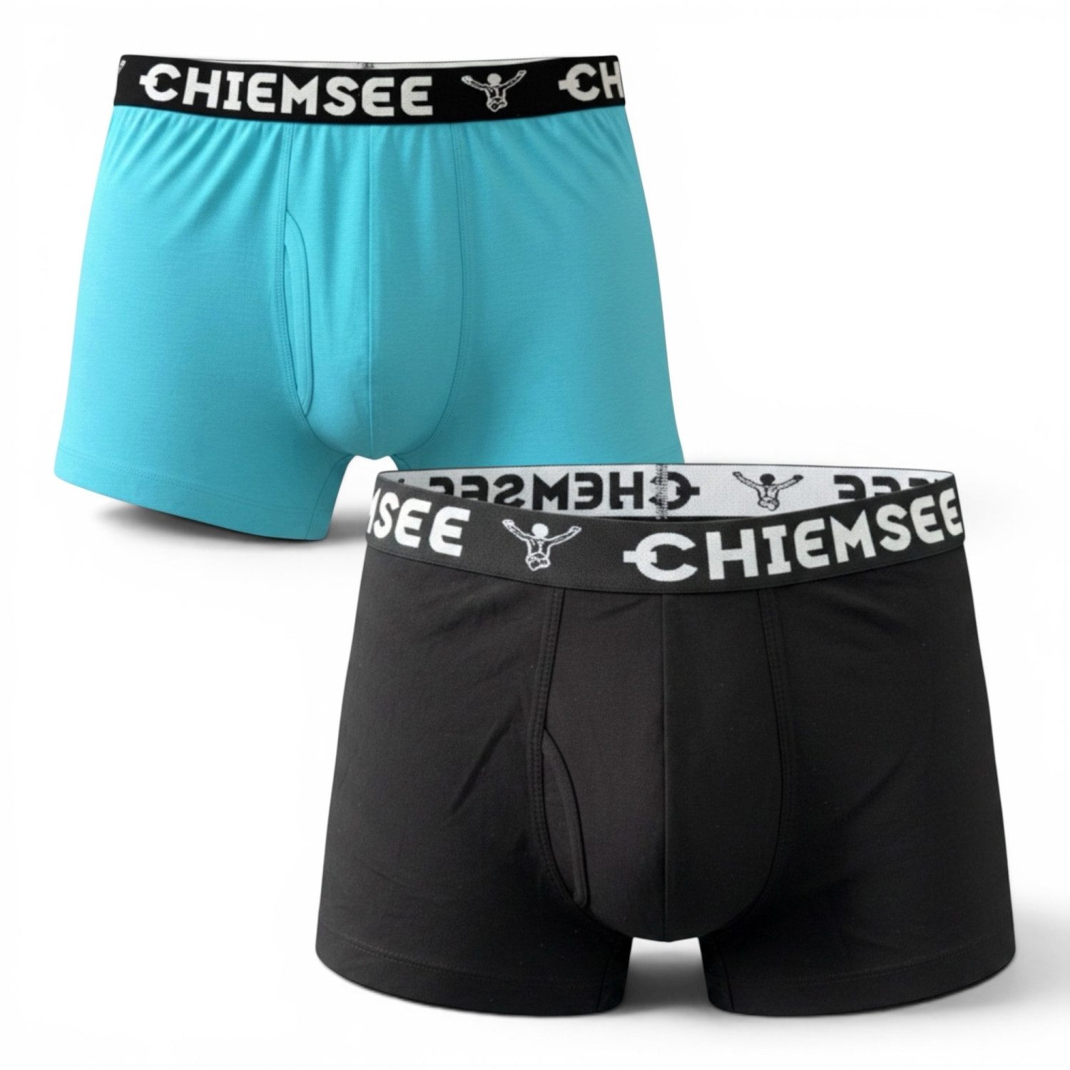 Chiemsee Boxershorts 2er Pack Boxershorts Unterhose Retroshorts Underwear Unterwäsche M-XX (2er-Pack) mit Logo-Elastikbund