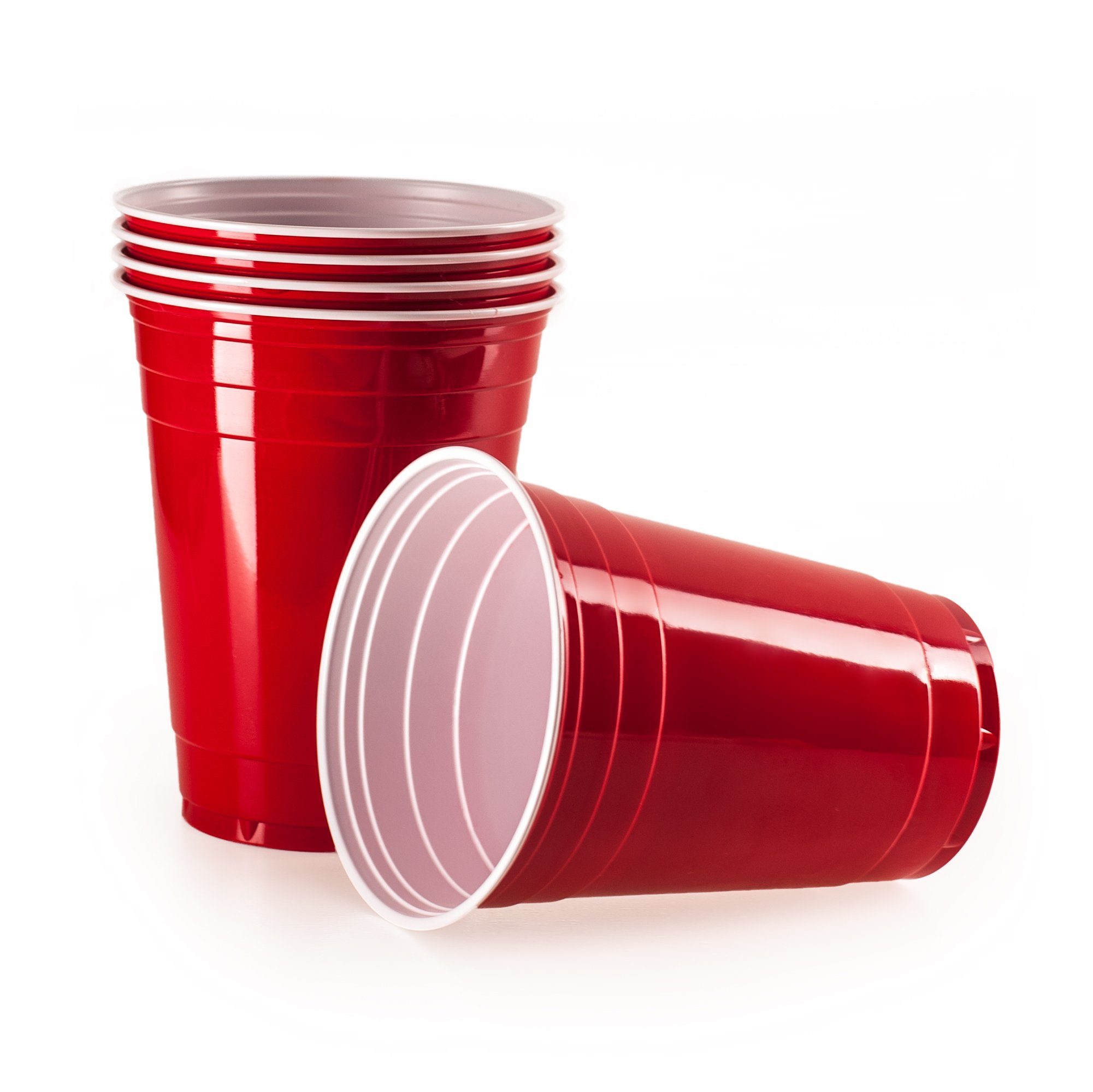 Vivaloo Becher Wiederverwendbare Trinkbecher - Bierpongset Red Cups, Partybecher