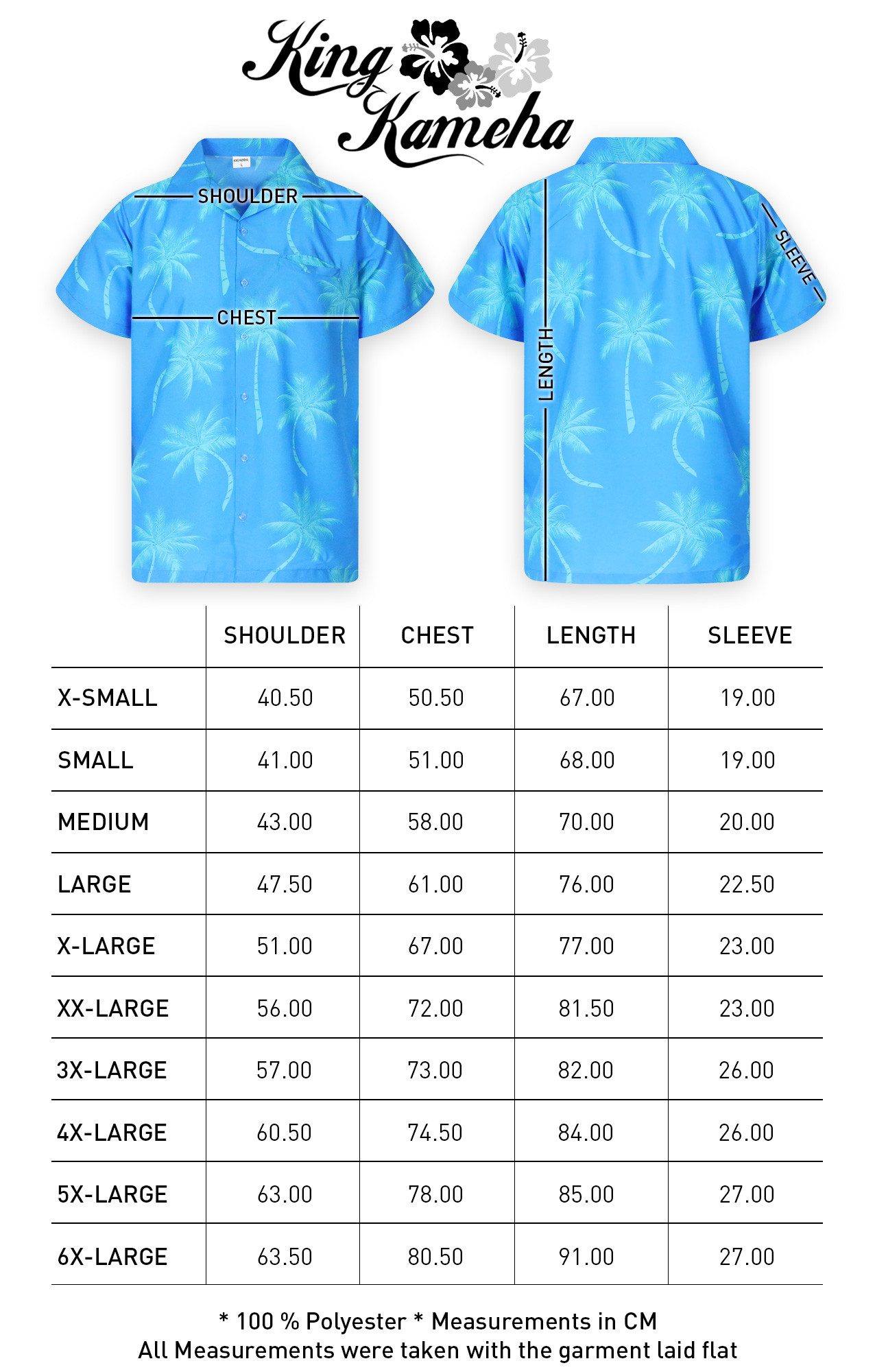 King Kameha Hawaiihemd Palmshadow Funky Hawaii-Hemd Kurzarm Front-Tasche Stylish Unisex