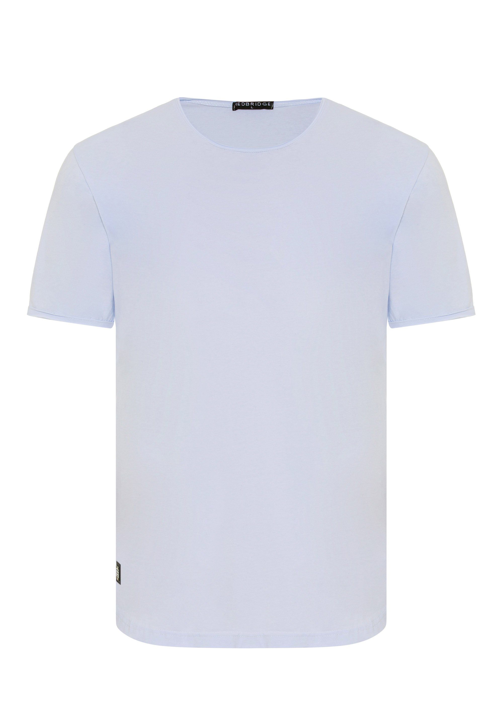 RedBridge T-Shirt Taunton mit Saum weiß abgerundeten
