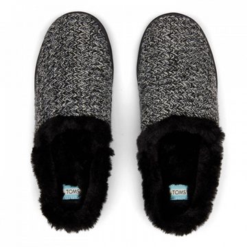 TOMS Black Multi Cozy Slipper, vegane Hausschuhe Hausschuh