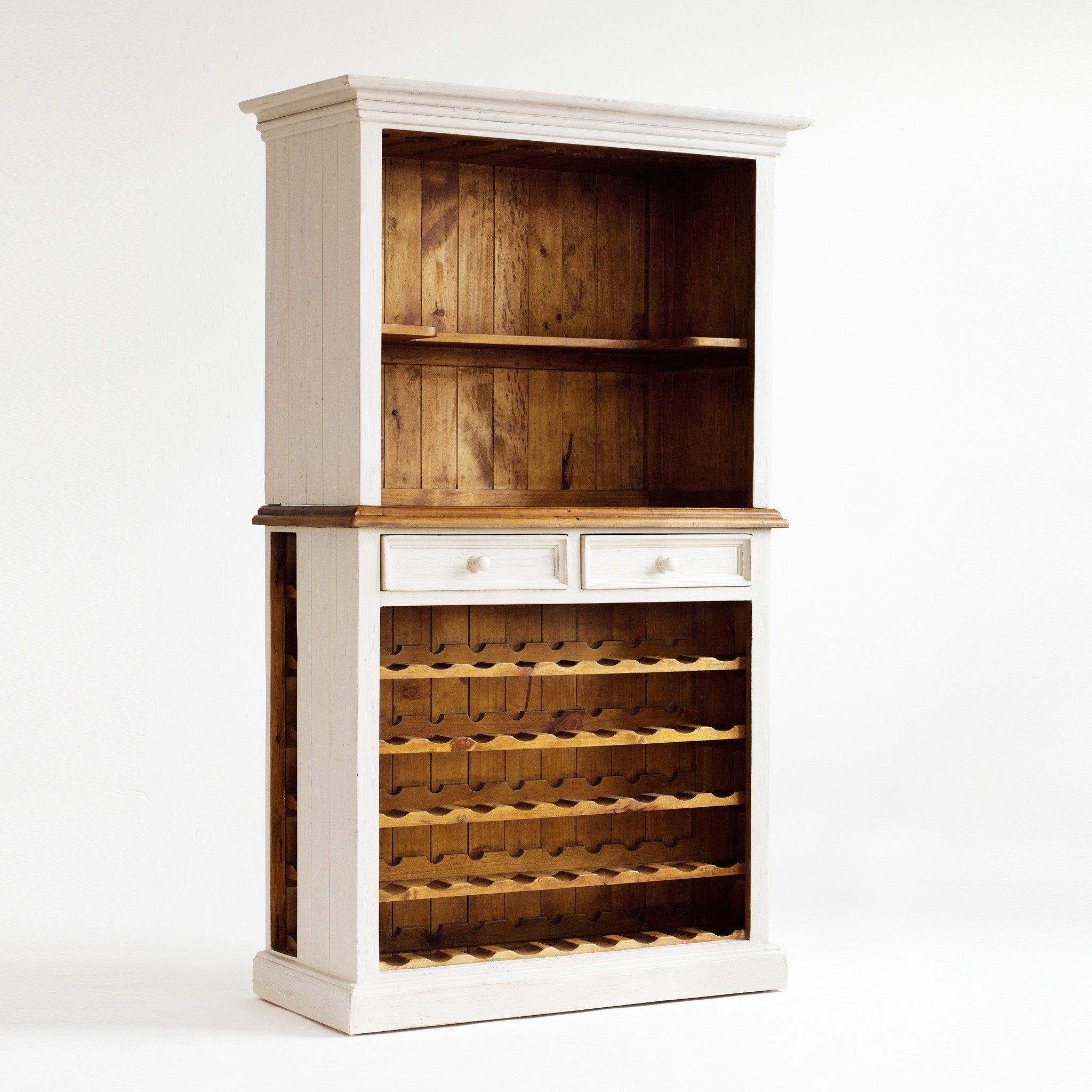 MCA furniture Weinschrank Weinschrank Bodde Kiefer massiv vintage used Look Landhaus
