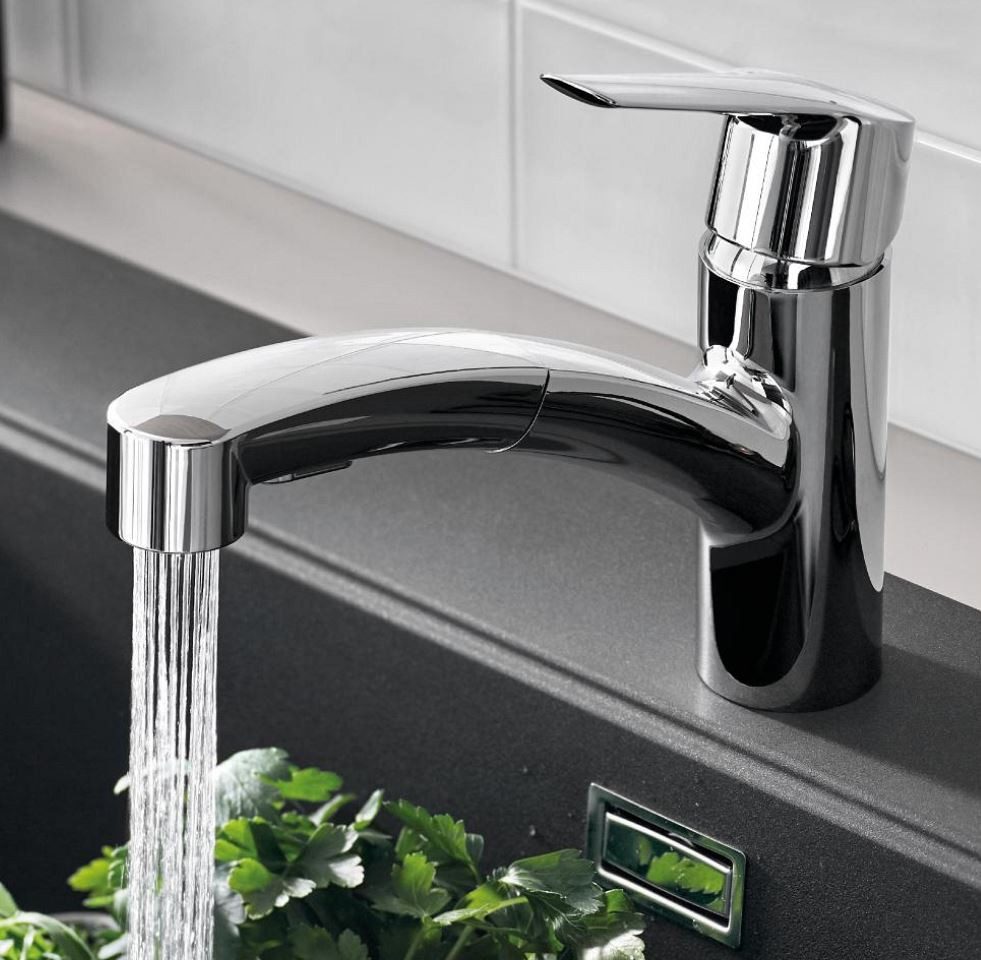 Grohe Standarmatur Start Einhebelarmatur, Quickfix, Niederdruck (1012400000)