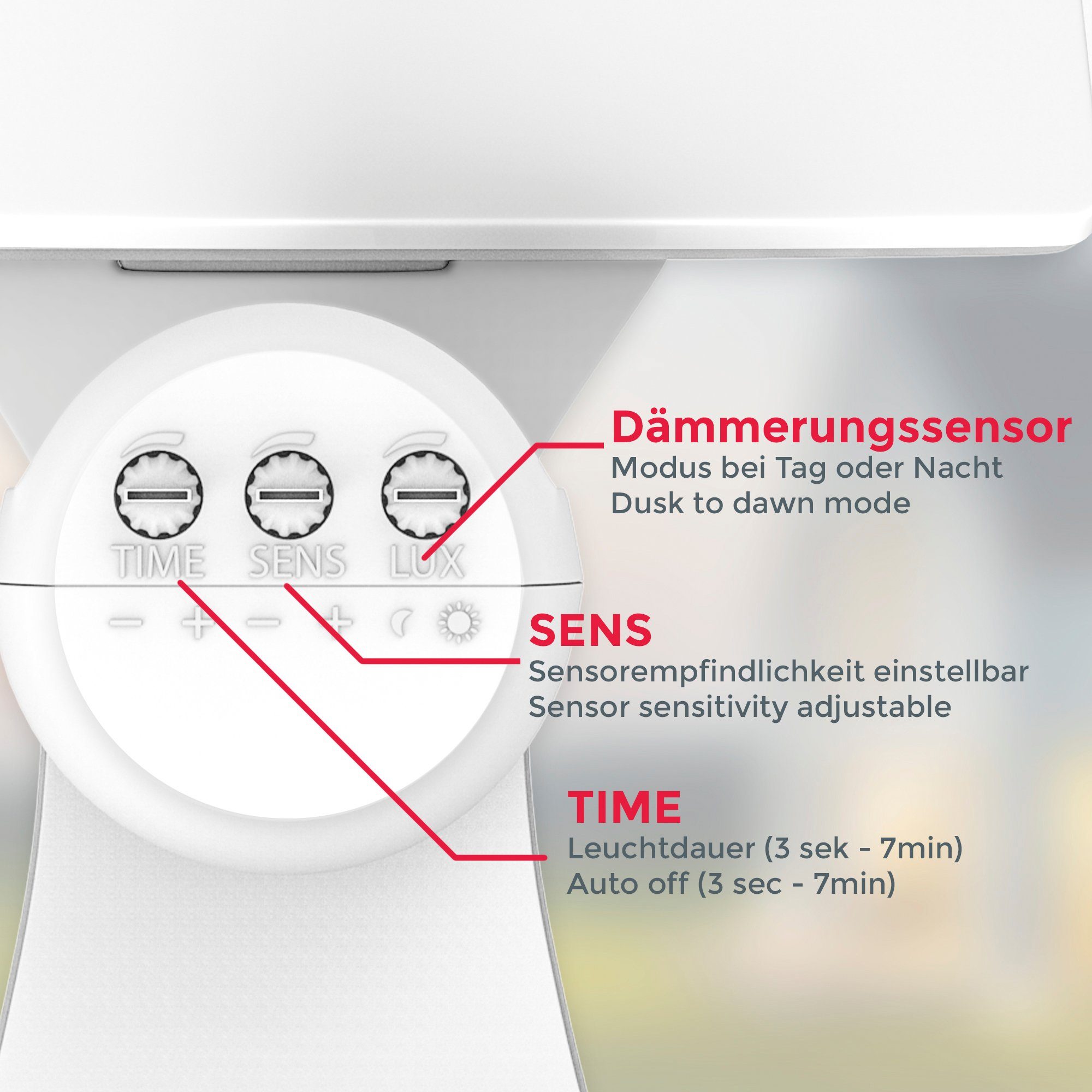 B.K.Licht Weiß, fest 2.300 Wandlampe, mit integriert, BK_AS1290 Neutralweiß, IP44-Spritzwasserschutz LED 4.000K Bewegungsmelder, Außen-Wandleuchte neutralweißes Außenleuchte 20W, LED IP44, Licht, Lm,