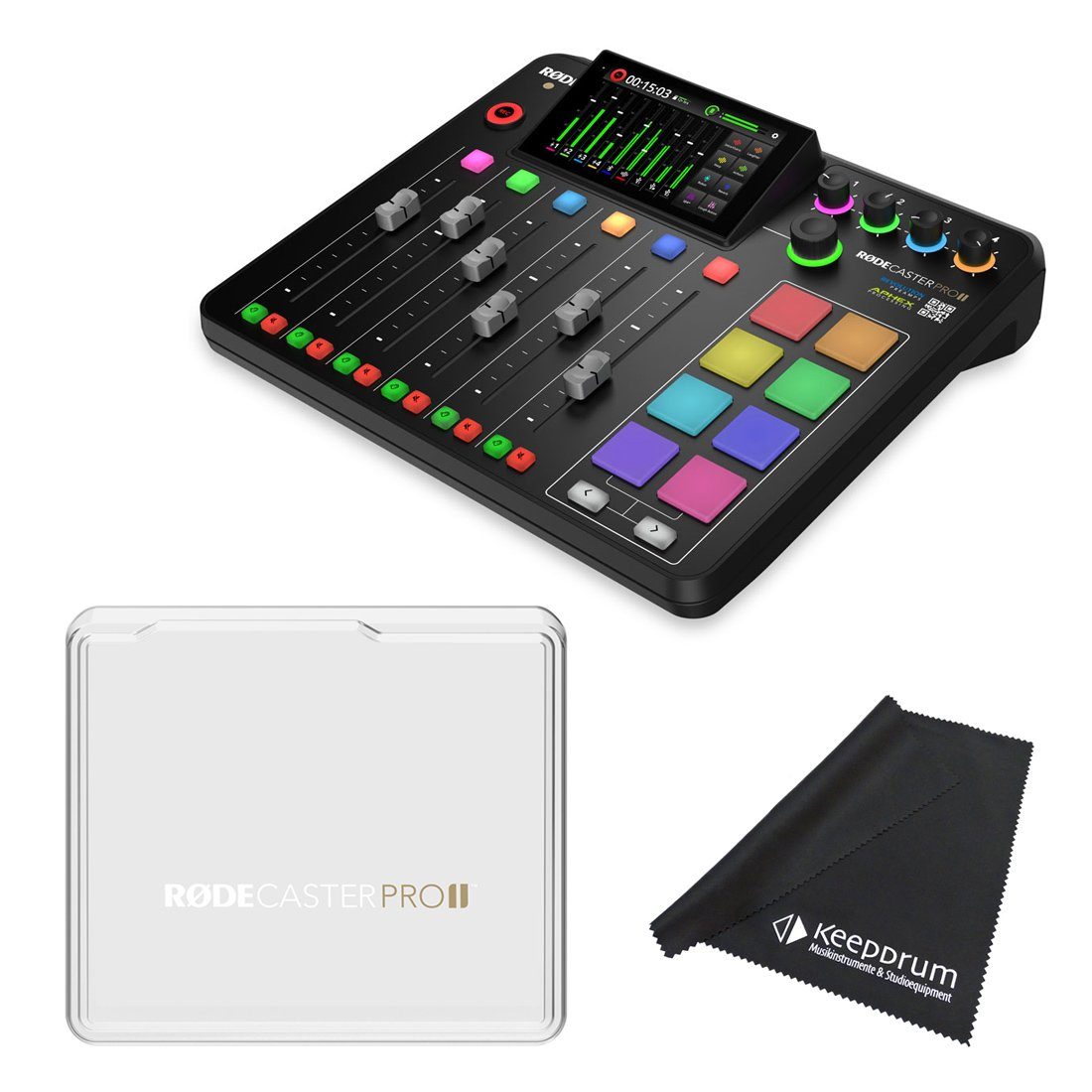 Mischpult mit Rode RODE 2 RodeCover II Tuch Rodecaster Pro mit Microphones