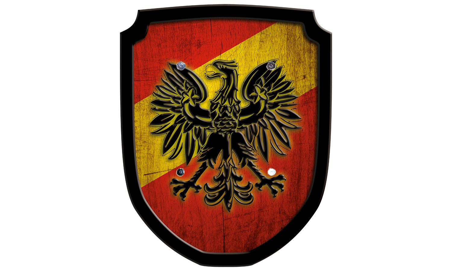 Spielzeug-Ritterschild Wappenschild Adler rot