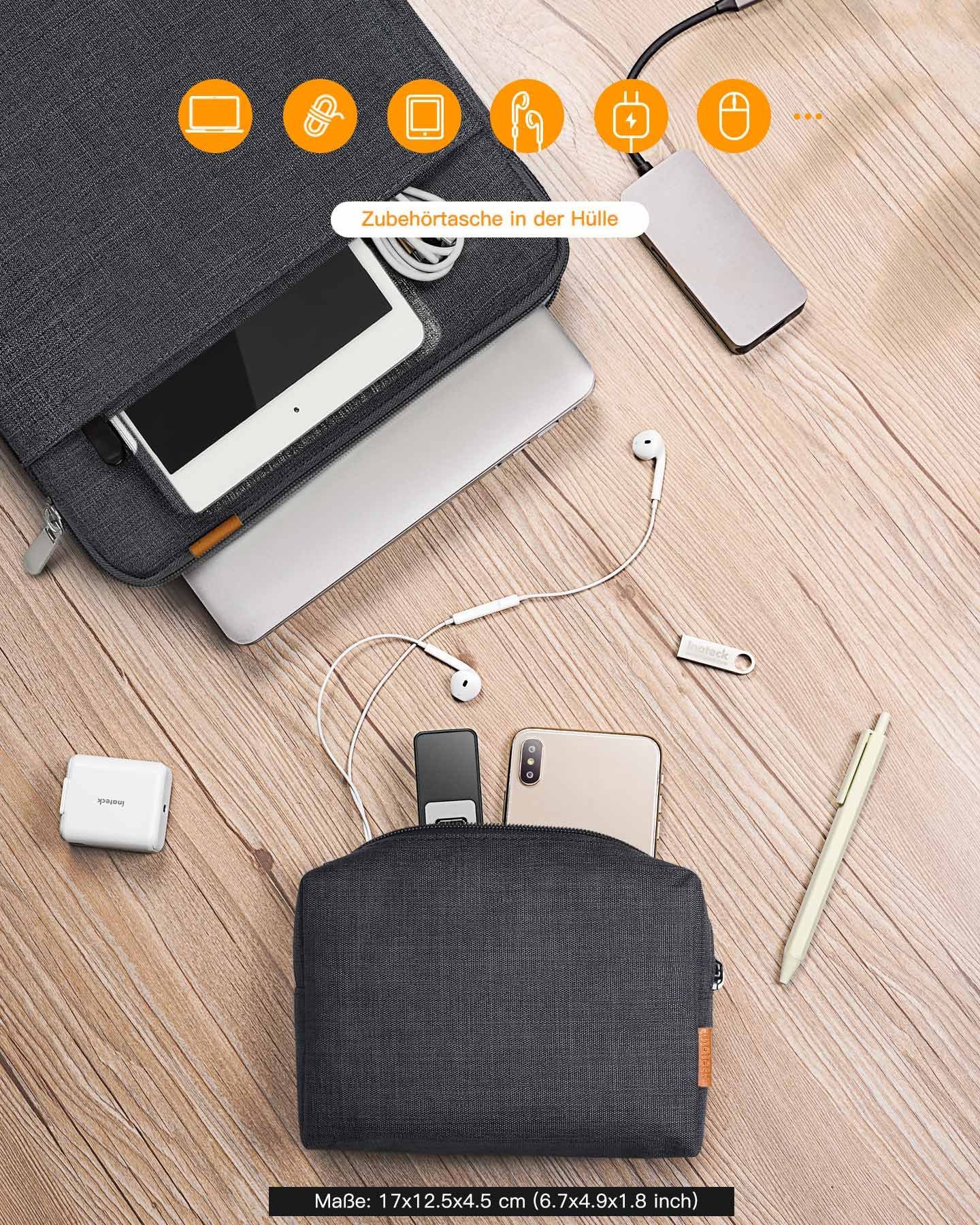 Inateck Laptop-Hülle 13 Zoll Laptoptasche 360° Schutz Notebook Schutzhülle, für 2026 MacBook Neo/Air M5 – Bild 5 von 5