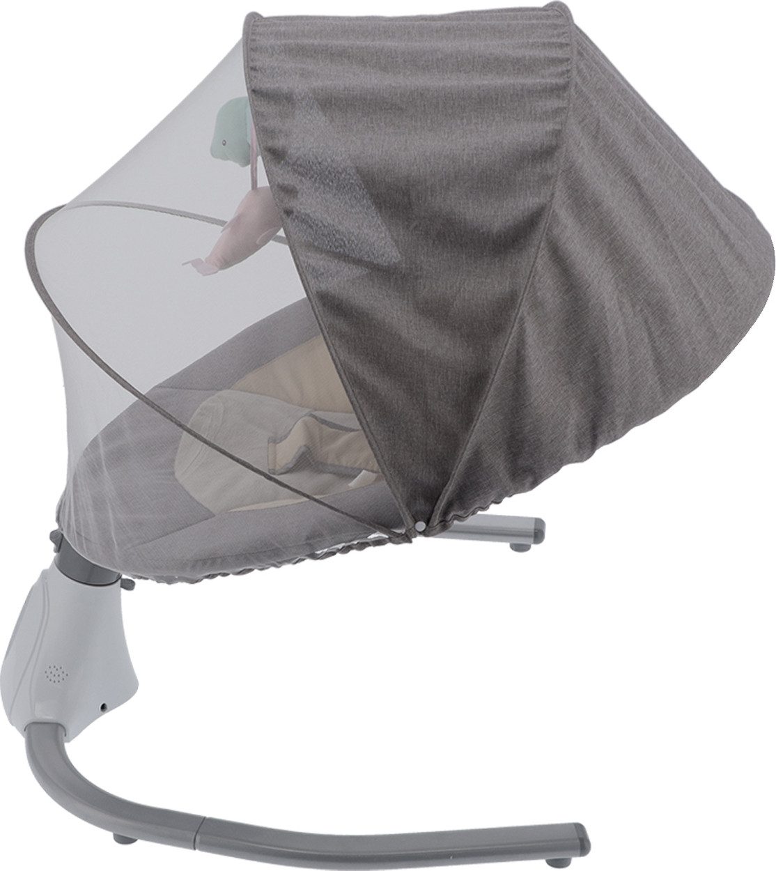 cocosity Electric Baby Bouncer, Baby Swing with Remote Control, Mosquito Net, up to 20kg, Rechargeable, Bluetooth, Music, Mosquito Net, Foldable.