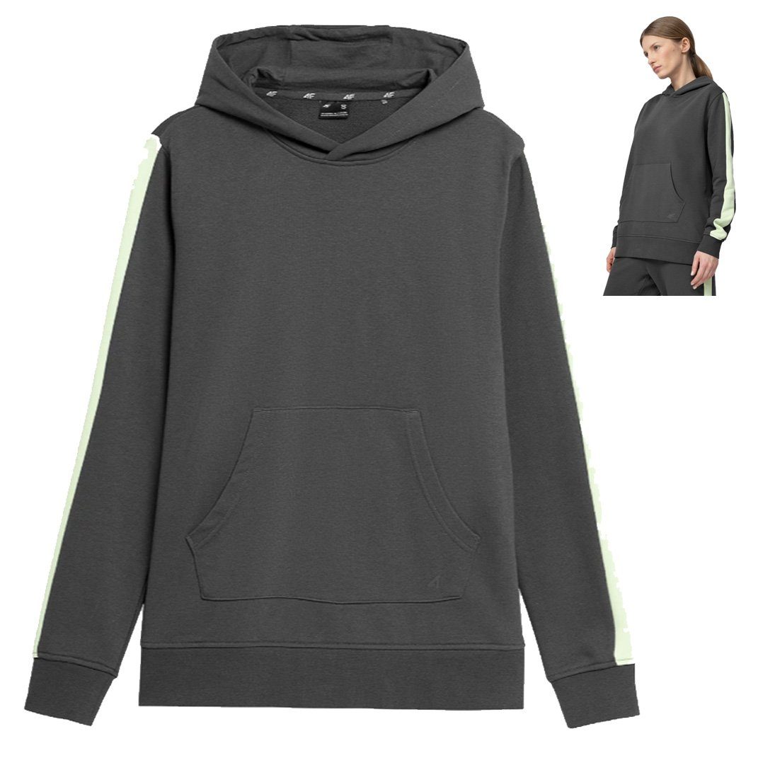 4F Trekkingjacke 4F - Damen Hoodie Pullover Sweatshirt, grau