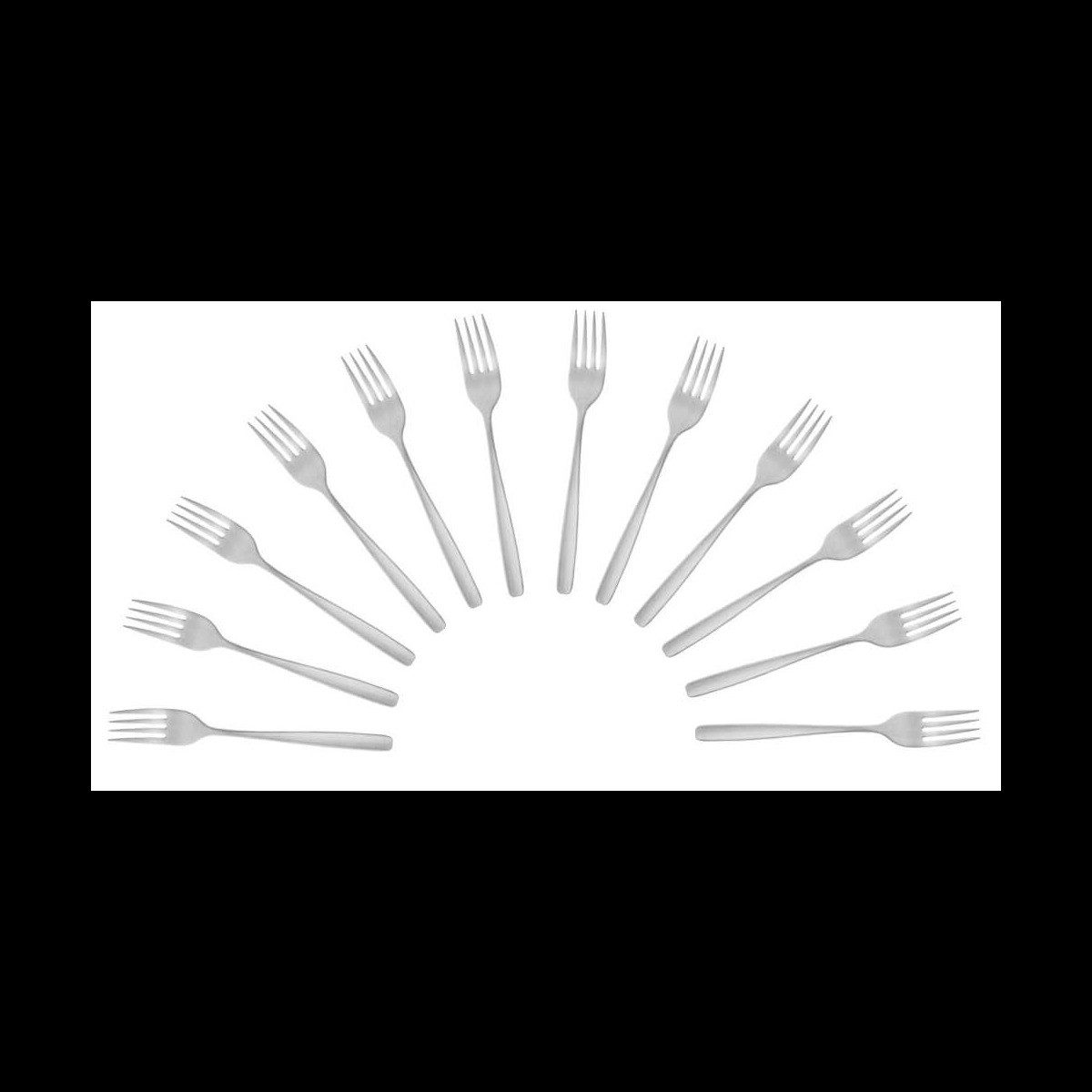 solex Besteck-Set solex® Gabel Cara silber, 12 St.