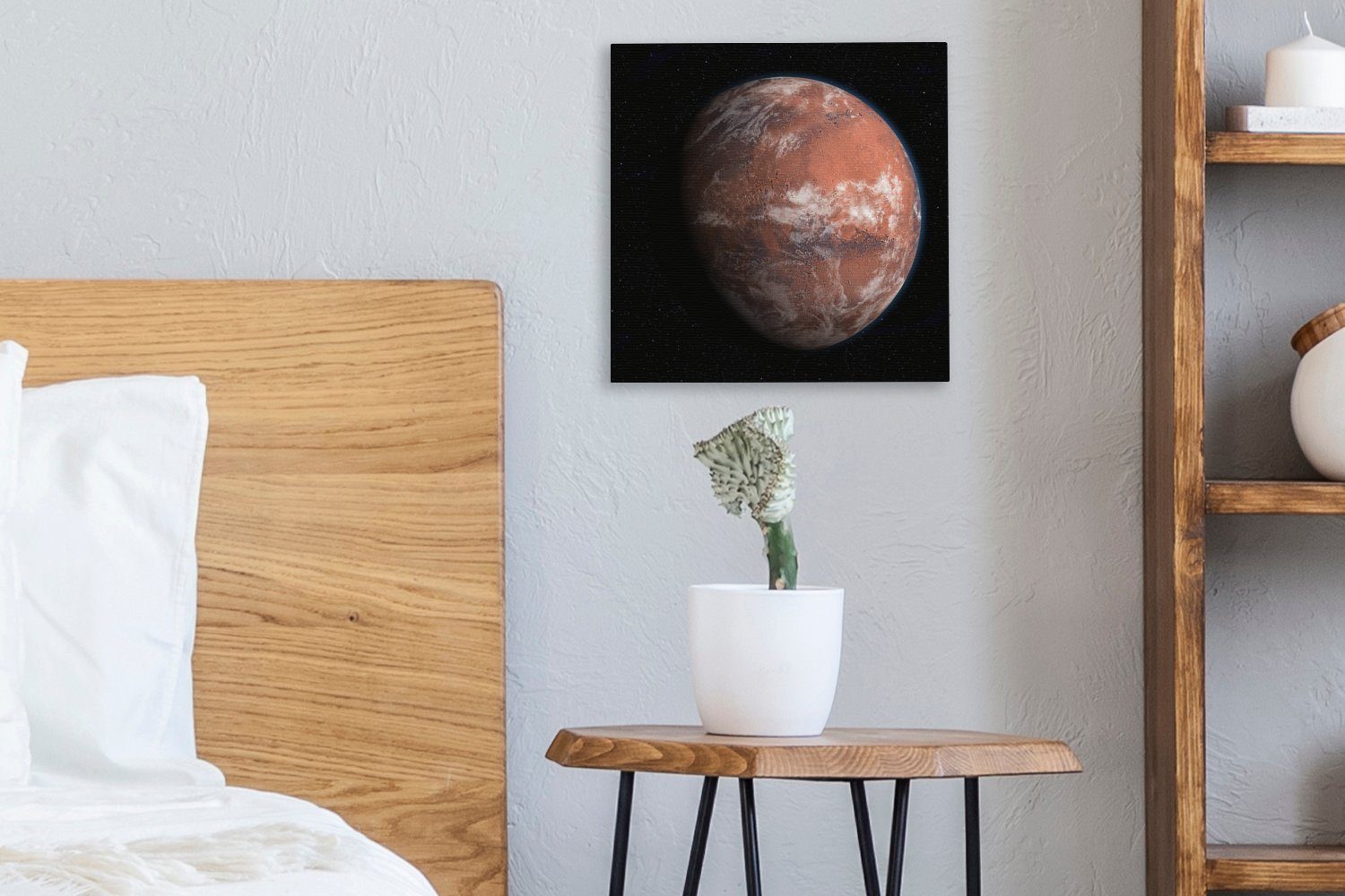 St), und Bilder Schlafzimmer Atmosphäre Wohnzimmer Eis., Zukunftsprojektion Mars OneMillionCanvasses® Leinwandbild des Leinwand mit (1 für