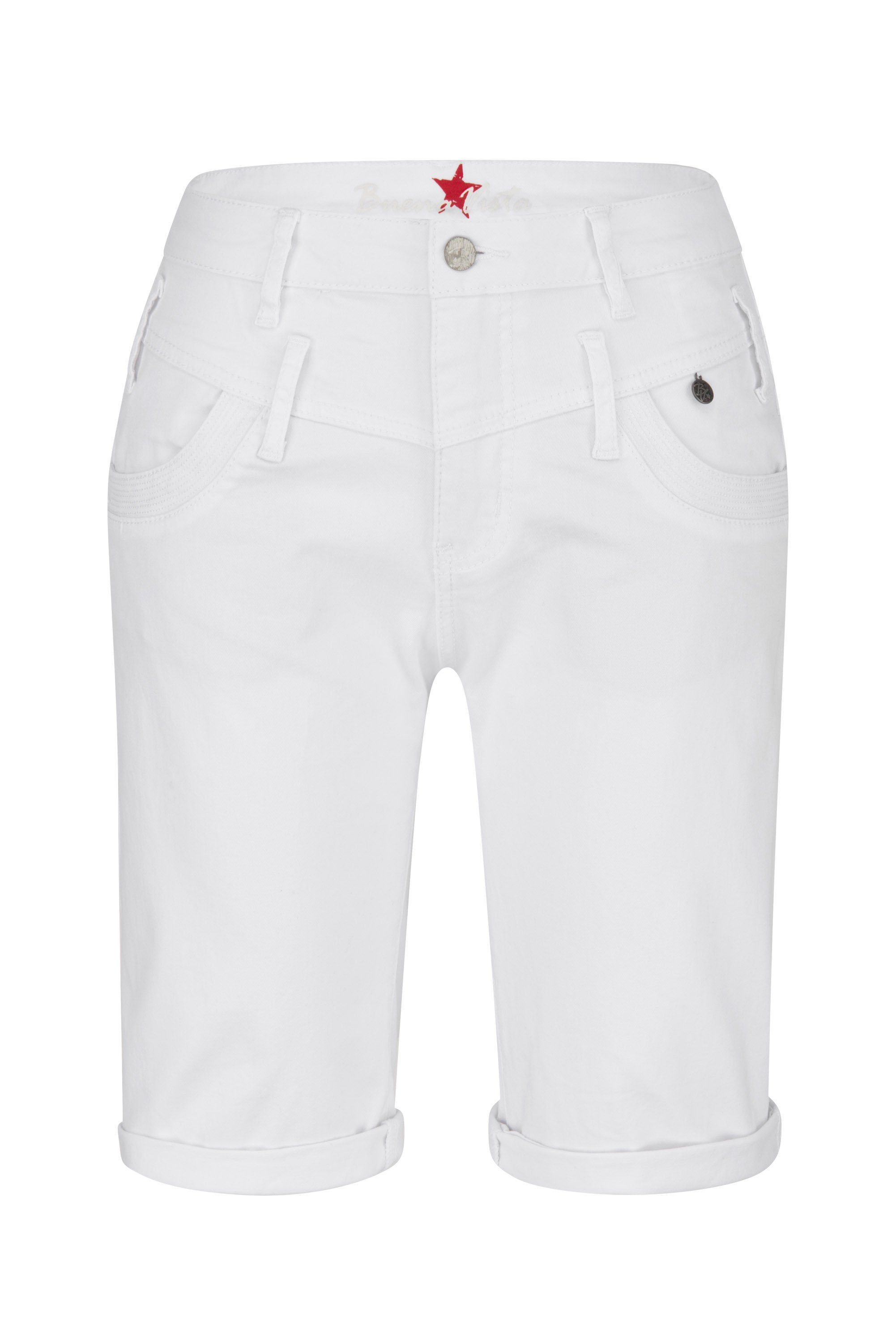 BUENA FLORIDA Stretch-Jeans SHORT Vista J5746 Twill - 502.032 2106 Stretch VISTA white Buena