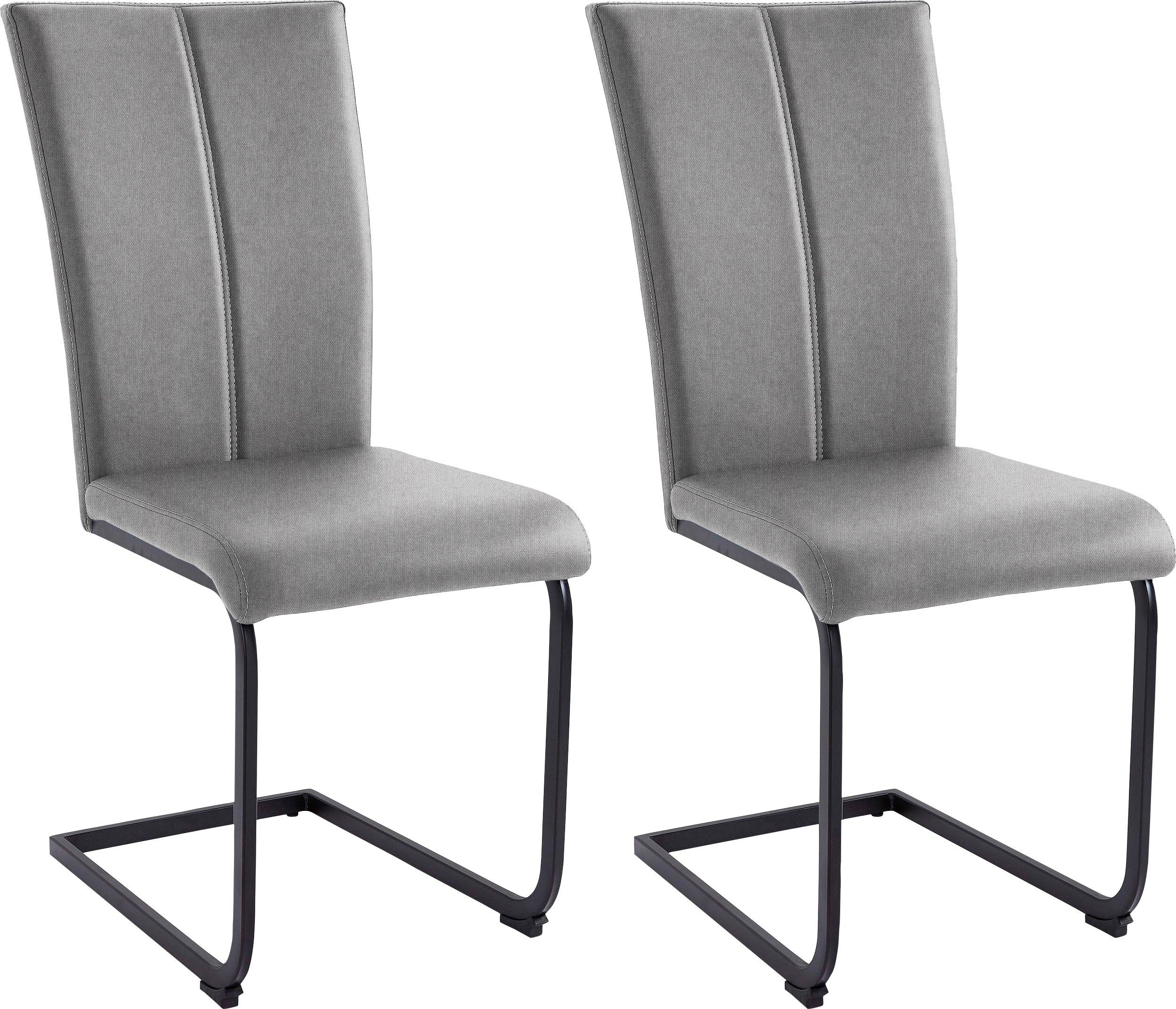 Home affaire Freischwinger "Nils", (Set), 2 St., Strukturstoff-Feinstruktur günstig online kaufen