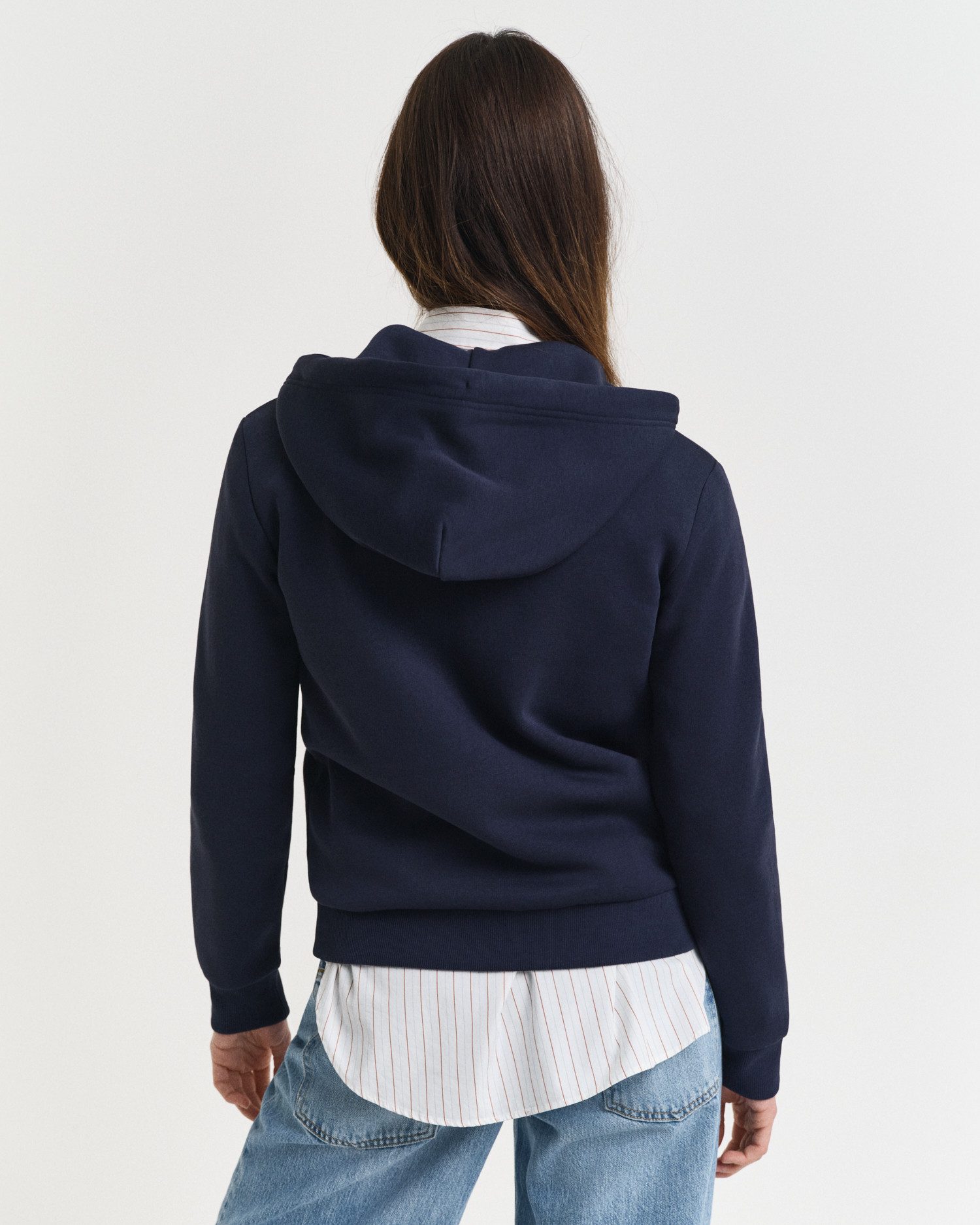 Gant Kapuzensweatjacke REG TONAL SHIELD ZIP HOODIE Markenstickerei, Kapuze, günstig online kaufen