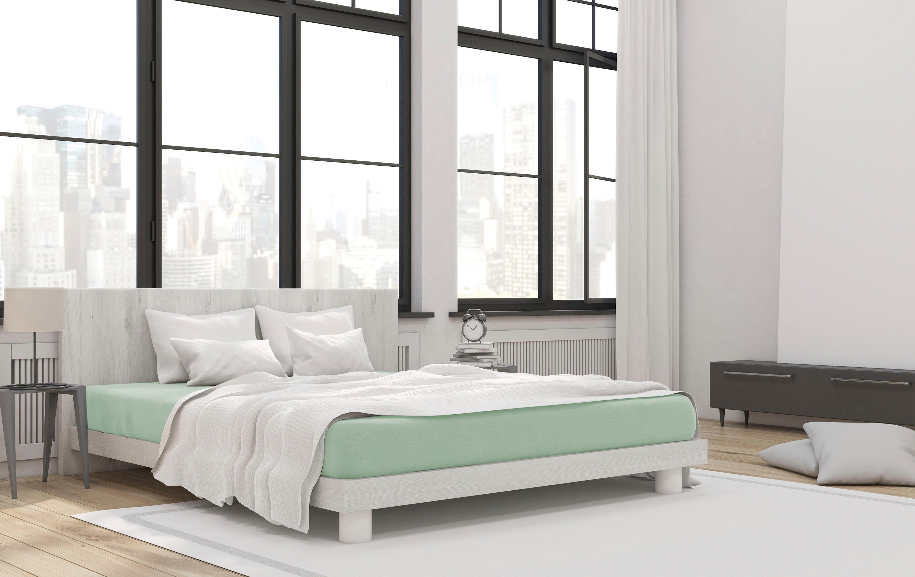 Primera Spannbettlaken Mako-Jersey Bio, Mako-Jersey, Gummizug: rundum, (1 S günstig online kaufen