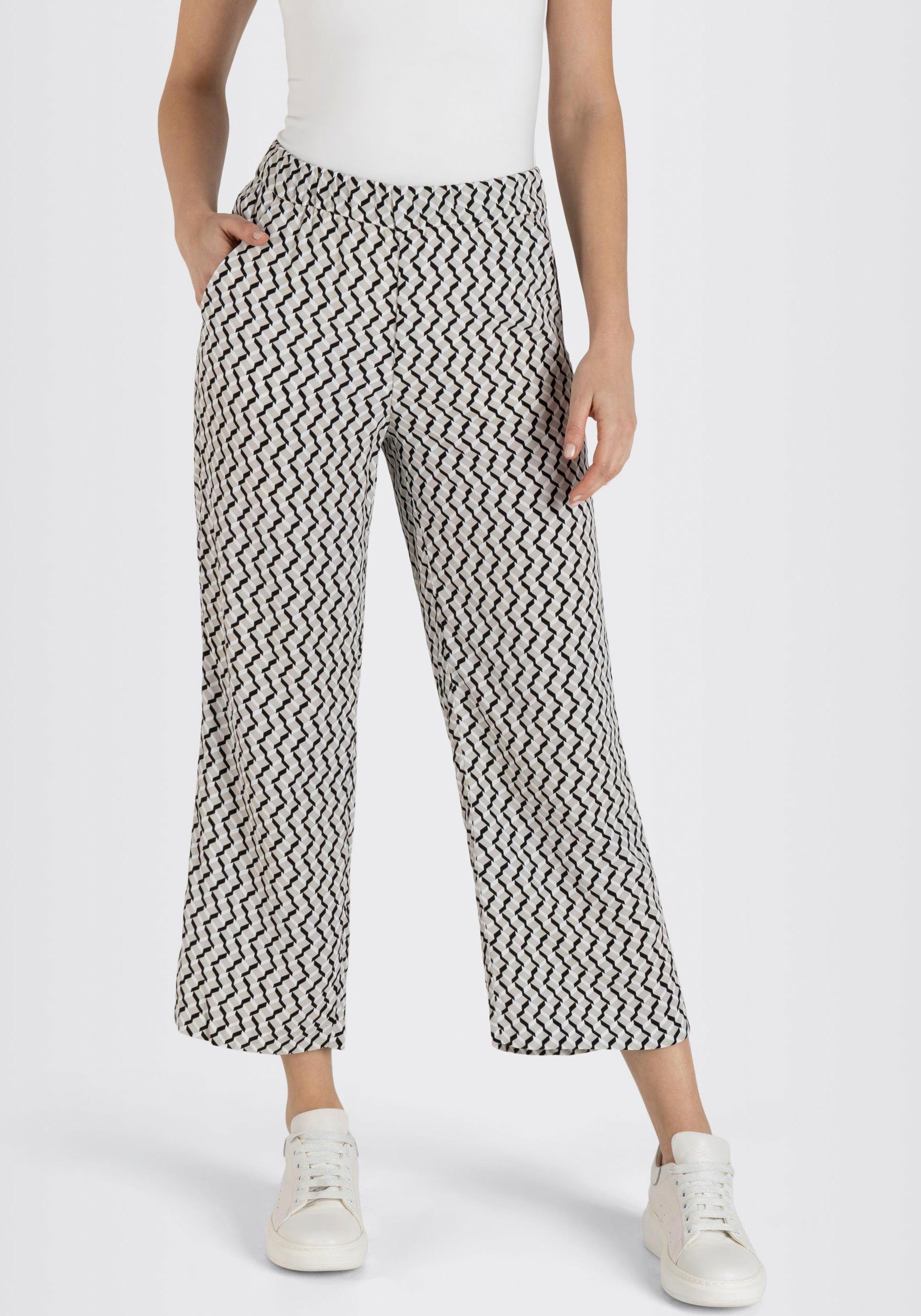 MAC 3/4-Hose CHIARA CROPPED mit weitem, geradem Bein