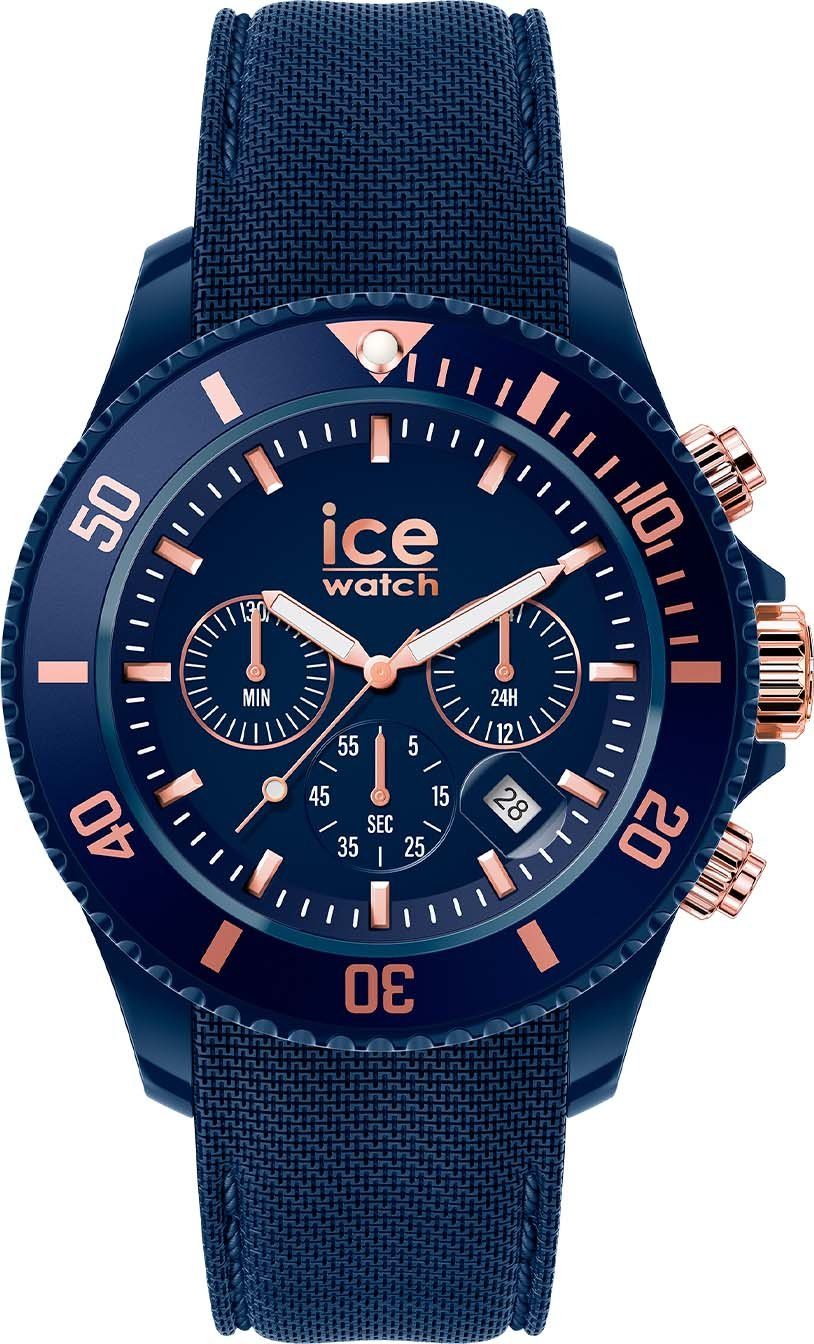 ICE ice-watch chrono Chronograph Dark L, Rose-Gold 020621 blue