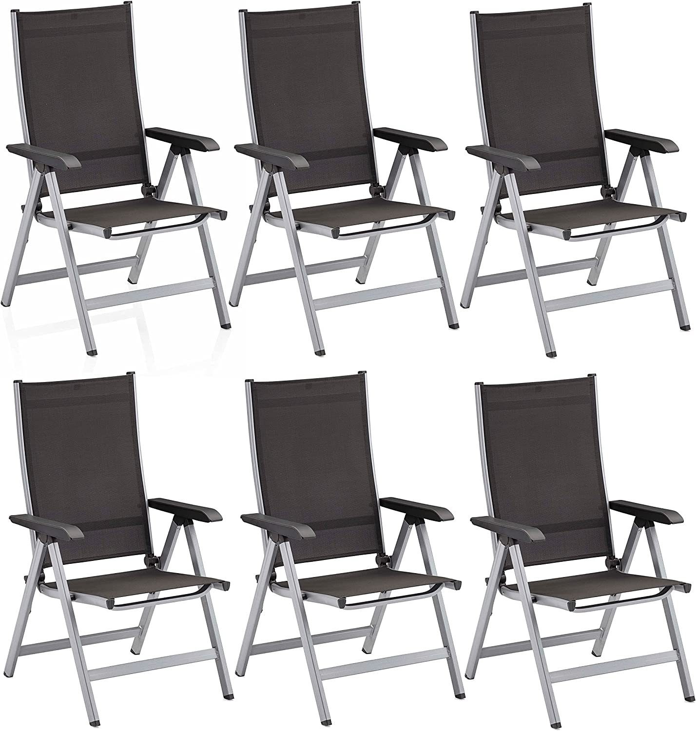 KETTLER Gartensessel Kettler Basic Plus Klappsessel - 6er Set, 6 Stück