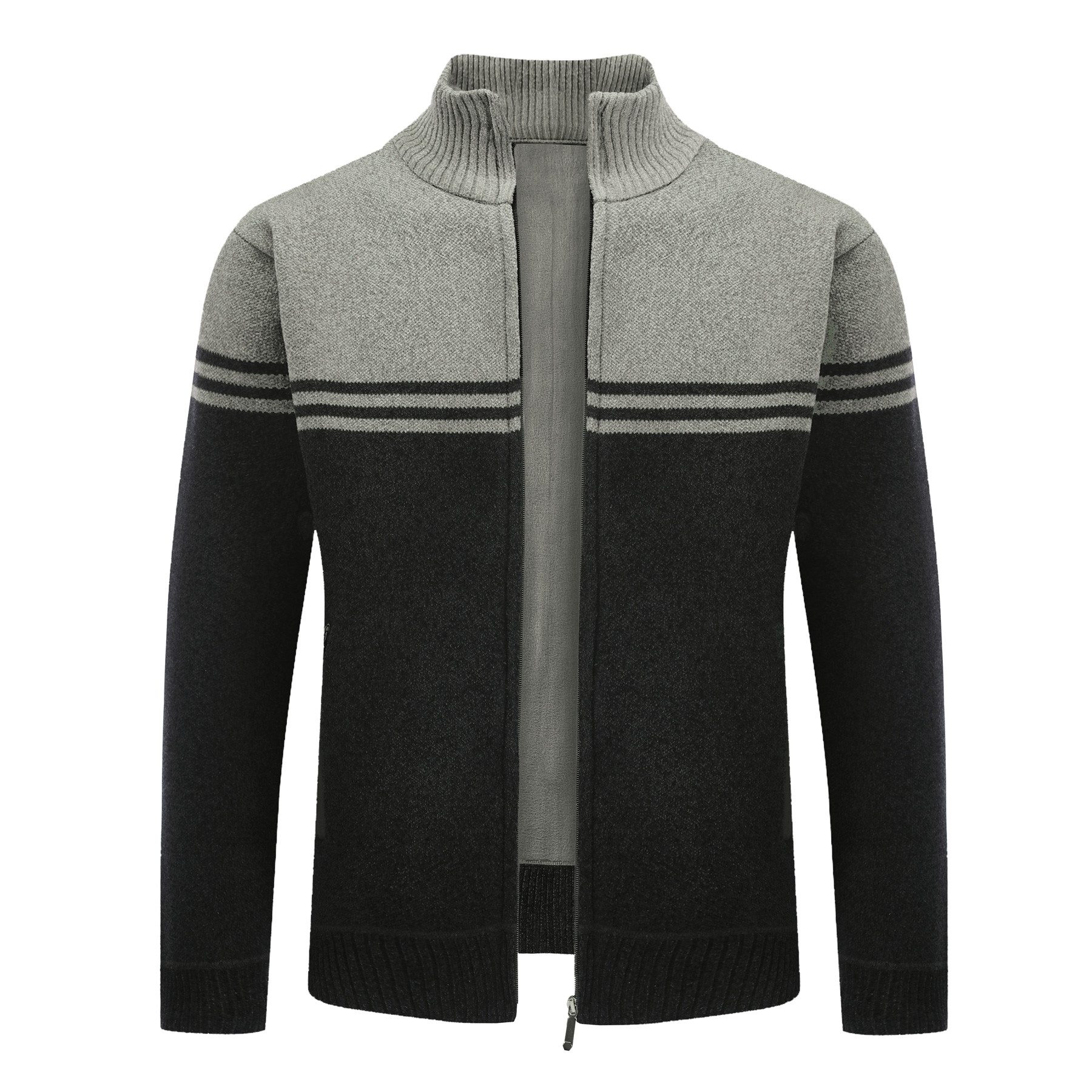 Allthemen Cardigan mit Stehkragen Grobstrick warmer günstig online kaufen