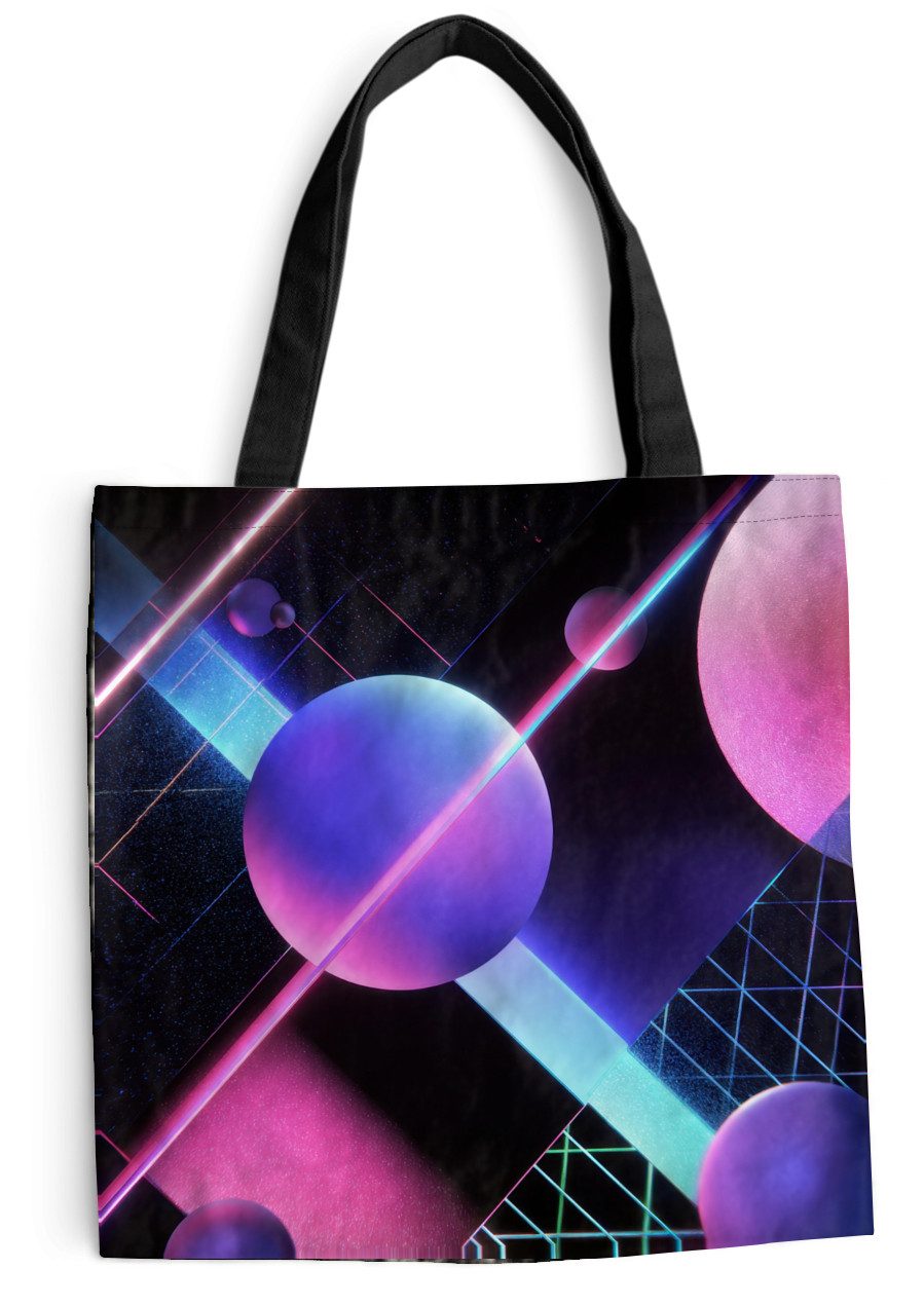 MuchoWow Shopper 3-2, Handtasche, Damen und Herren, Schultertasche, Umhängetasche, Tote Bag