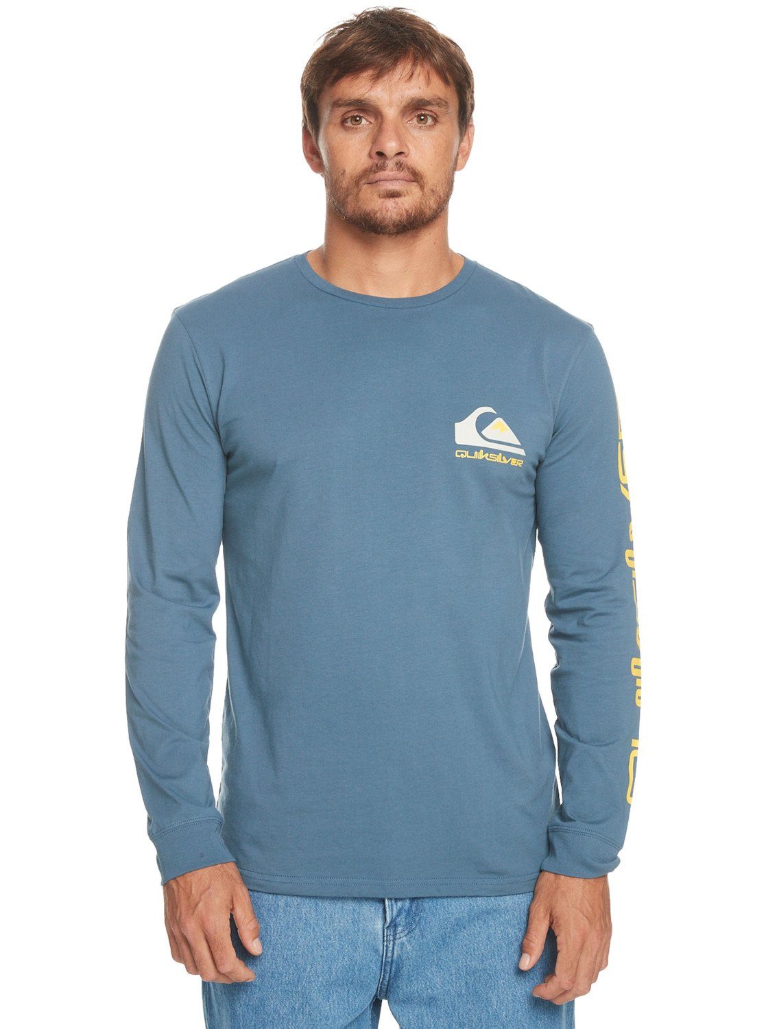 Quiksilver Logo Omni Langarmshirt Bering Sea