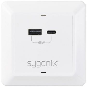 Sygonix Steckdose Sygonix SY-5251910 USB-Ladesteckdose Überspannungsschutz, mit USB-C®