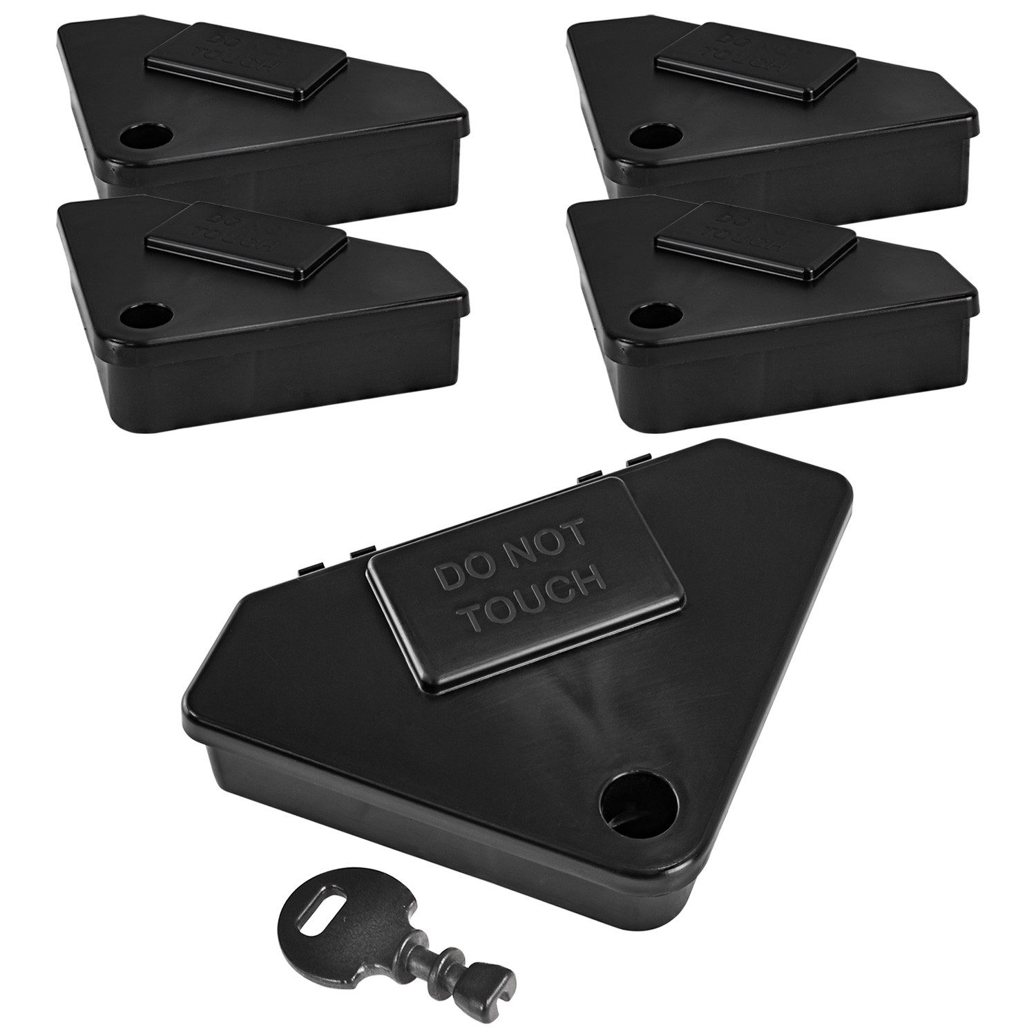 Petigi Lebendfalle 5x Köderbox Mäuseköderbox Köderstation Mäuseköder Falle Mäusefalle