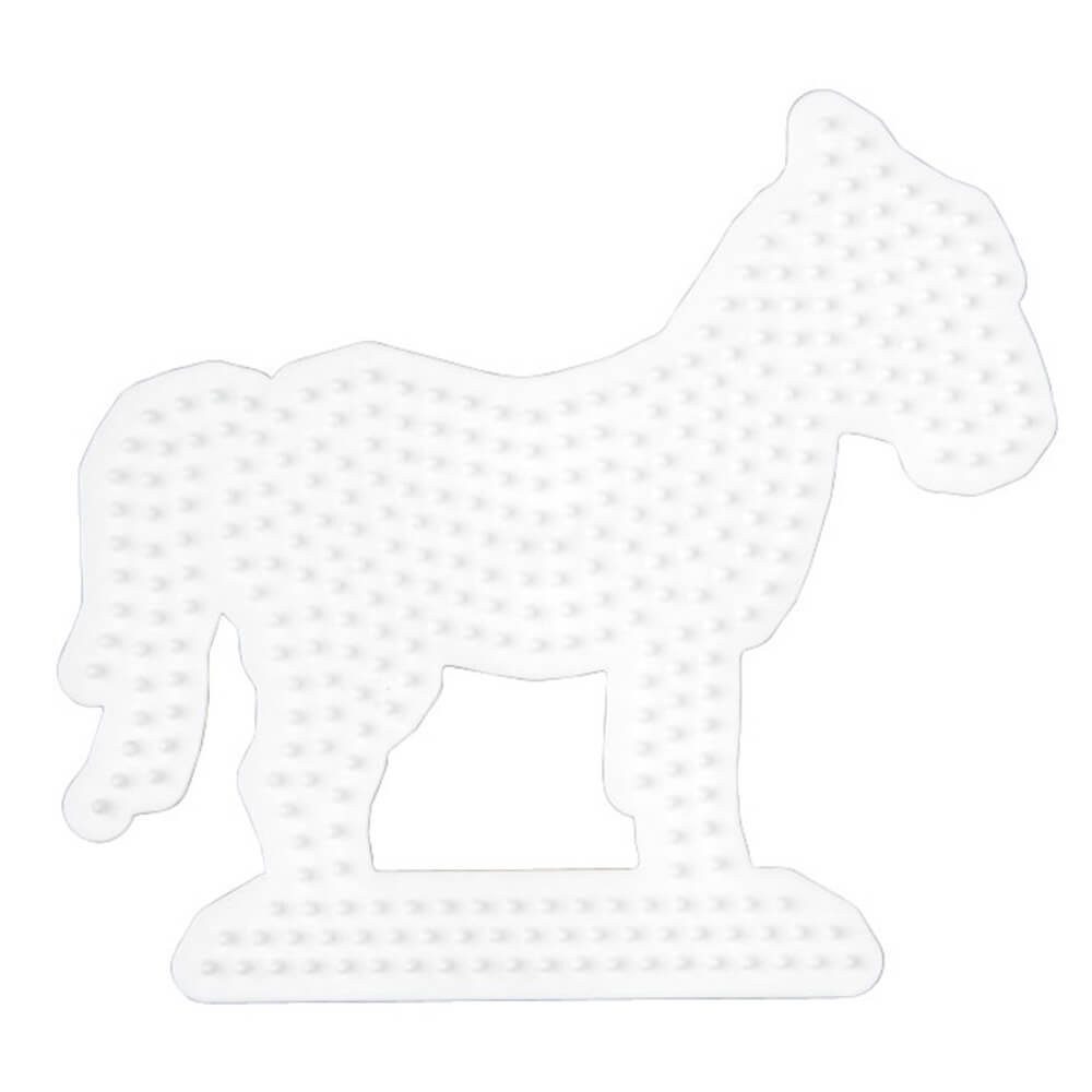 Bügelperlen Hama Midi-Stiftplatte Pferd, weiß