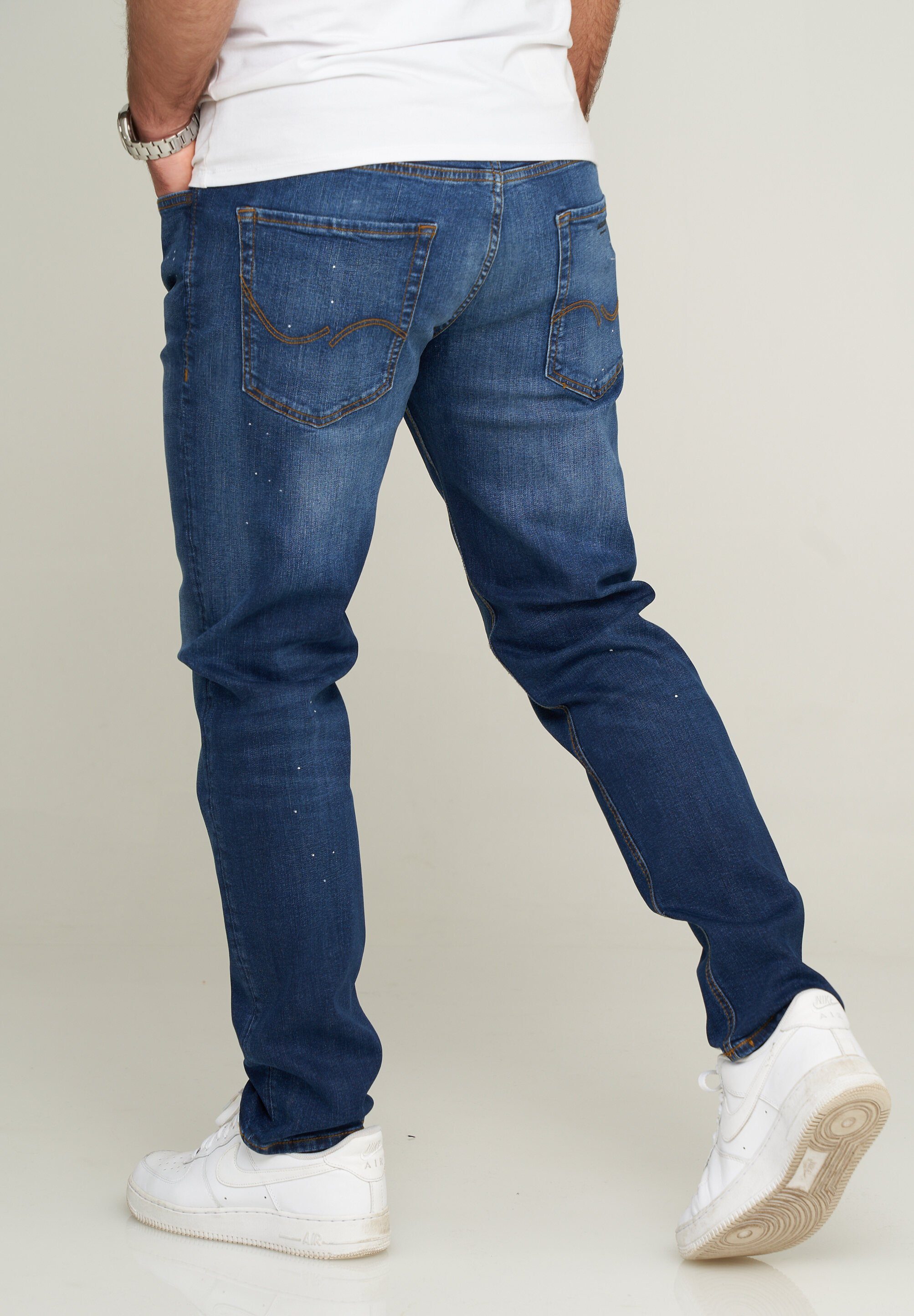 & Jack 5-Pocket-Jeans JJIMIKE JJARIS Dark Denim Blue Jones