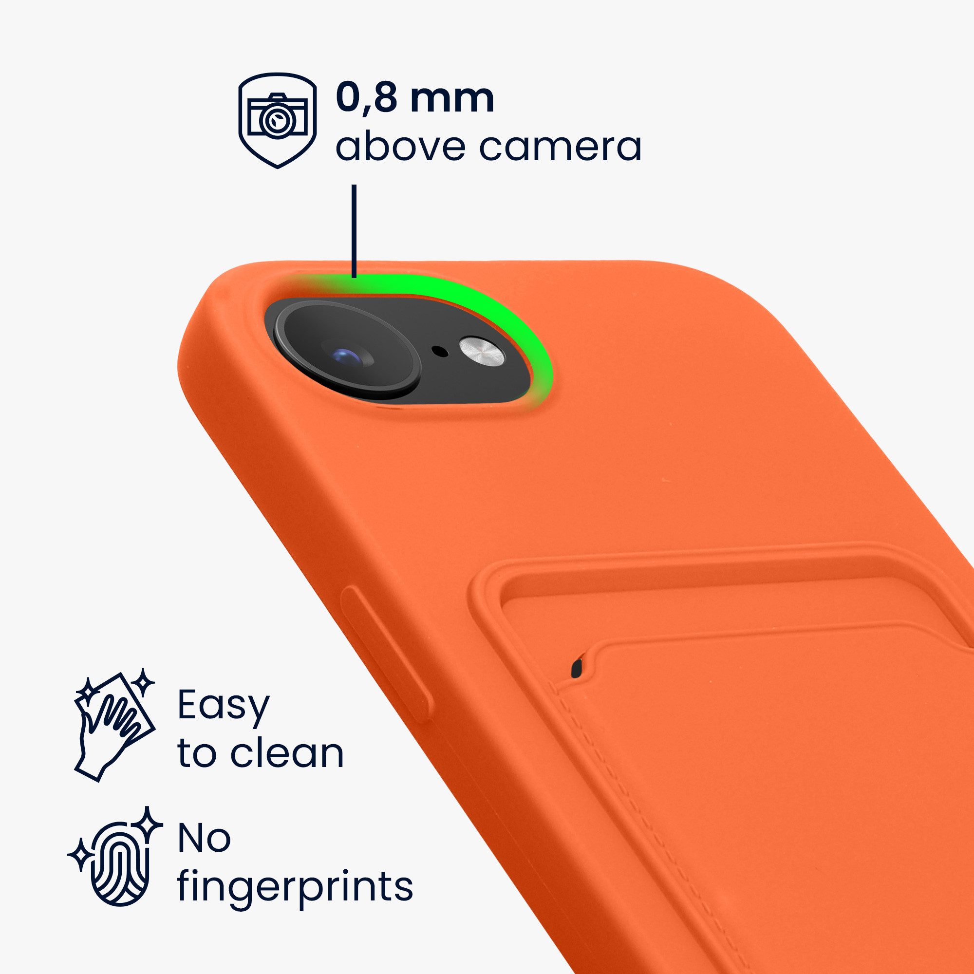 kwmobile Handyhülle Hülle für Apple iPhone 17e / iPhone 16e, Handyhülle mit Fach für Karten - Handy Cover Case