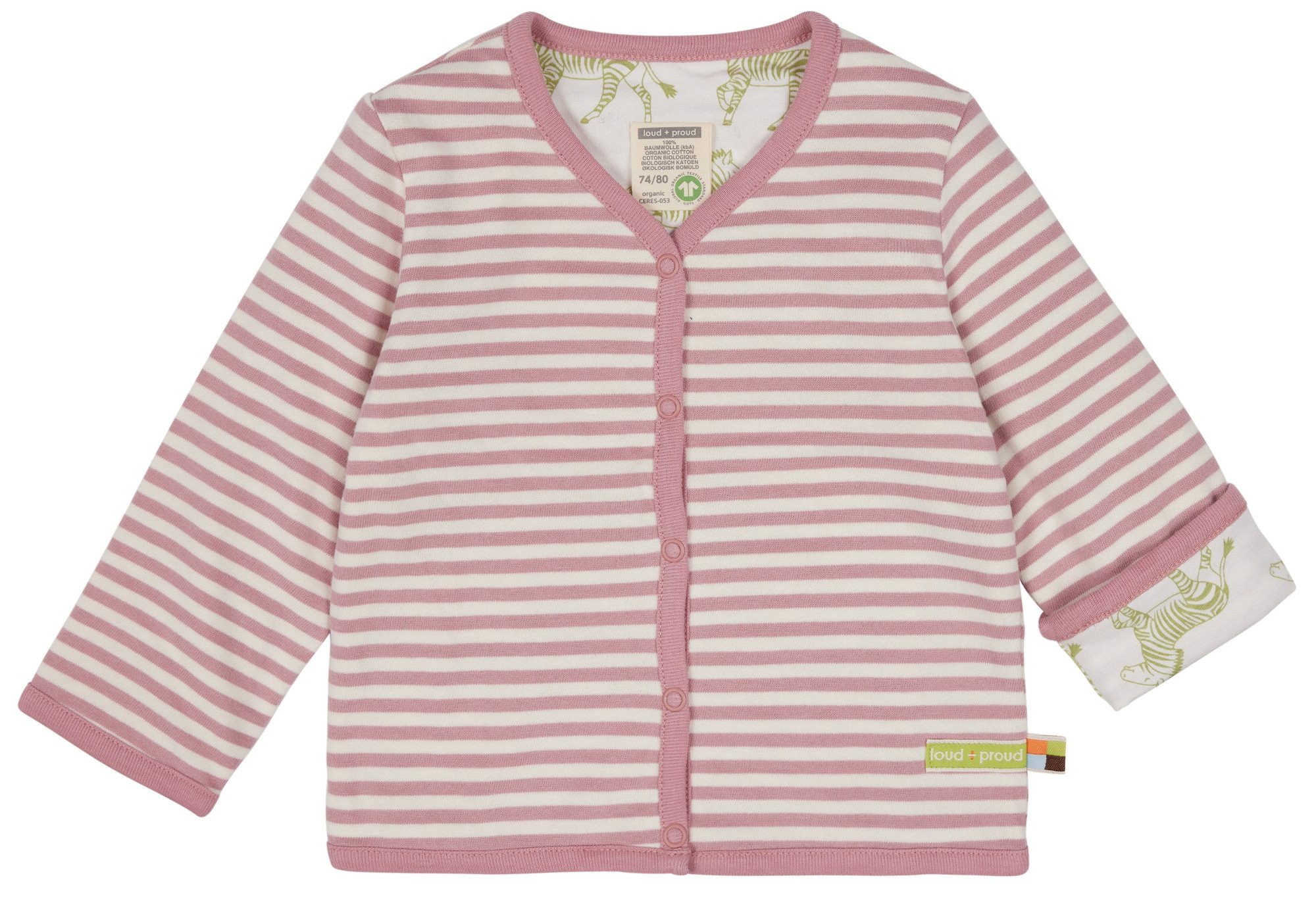 Wendejacke mit Druckknöpfen
