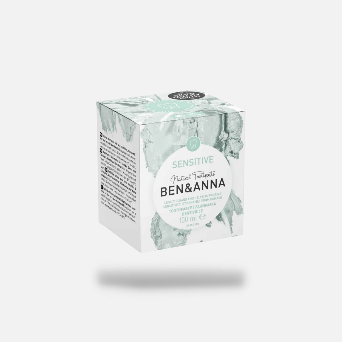 Ben & Anna Körperpflegemittel Vegane Naturkosmetik Zahnpasta im Glas - Sensitive
