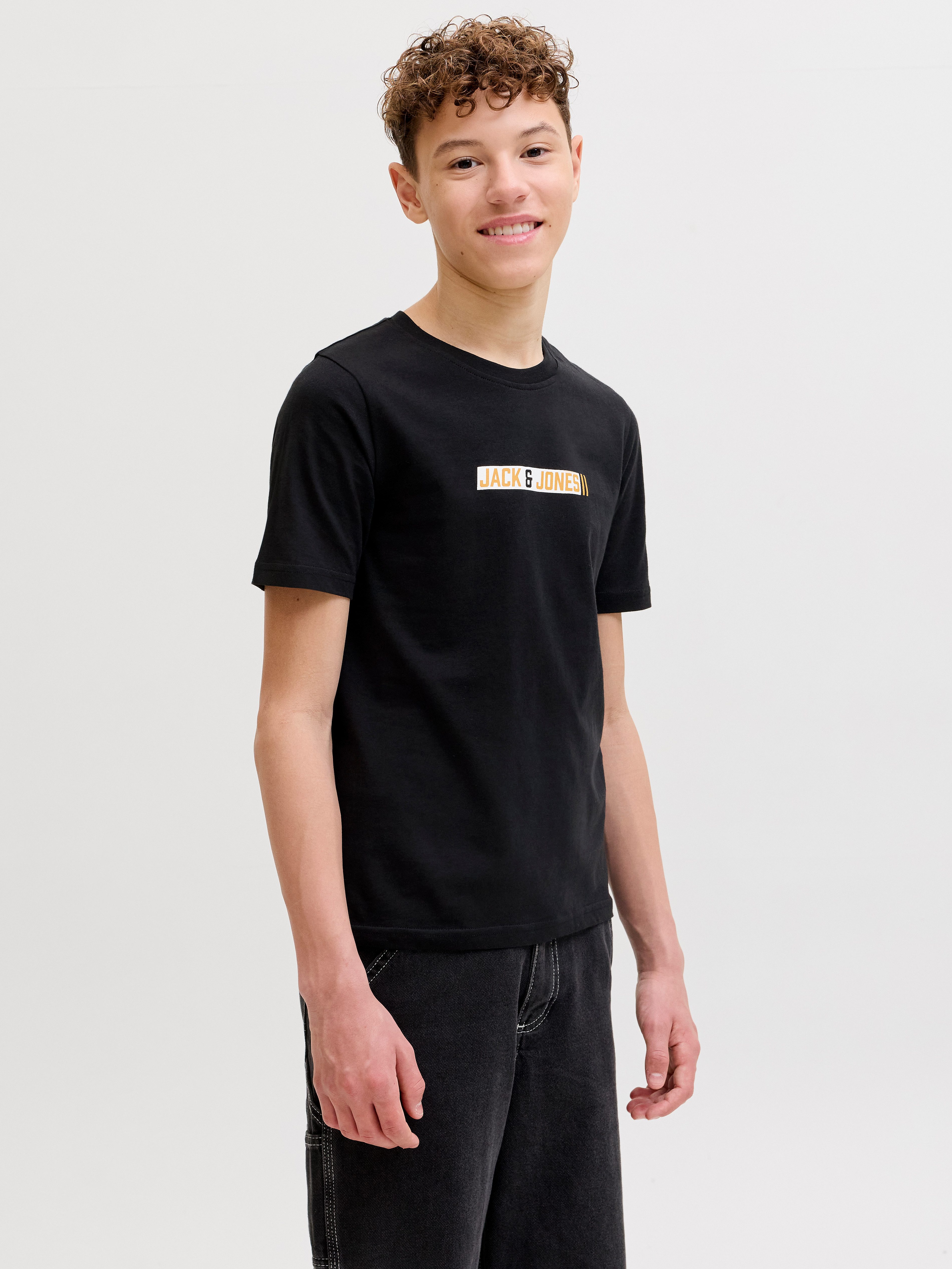 Jack & Jones Junior T-Shirt JJMUNK TEE SS CREW NECK SN JNR Baumwolle, regular fit