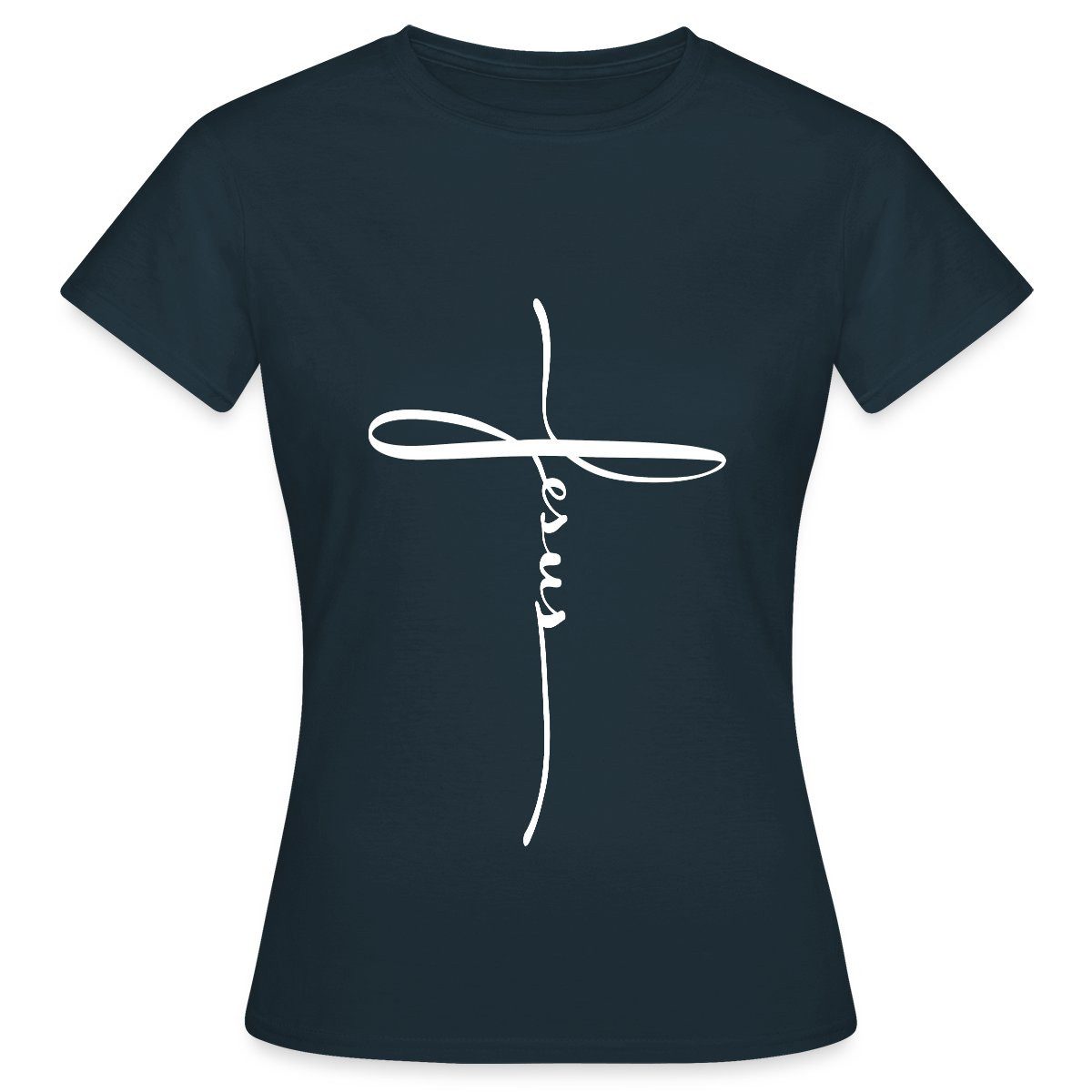 Spreadshirt T-Shirt Jesus Kreuz Christlich Frauen günstig online kaufen